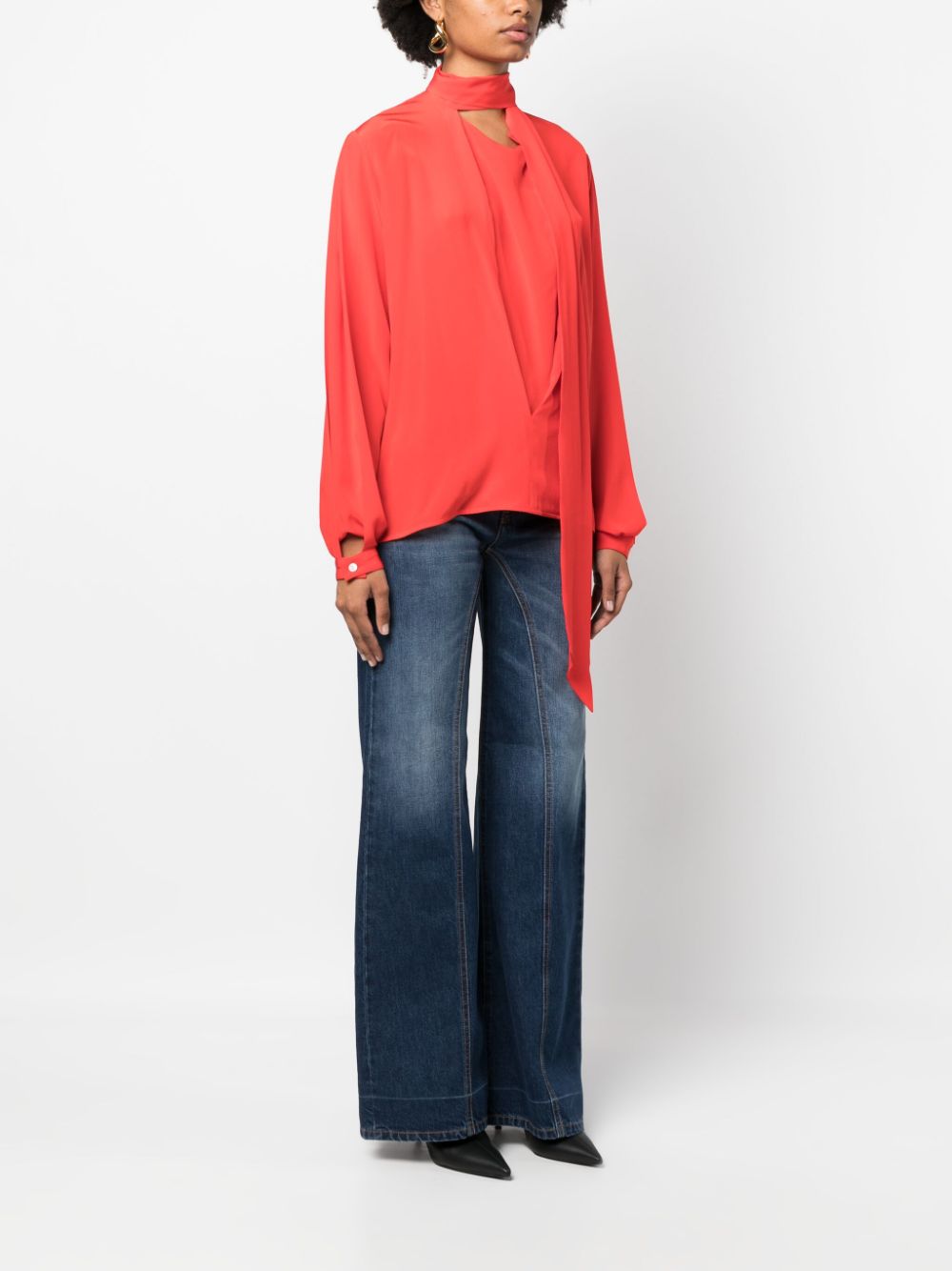 Victoria Beckham Top Red 1423WTP004967ABRIGHTRED (VICTORIA BECKHAM / シャツ・ブラウス ) | VICTORIA BECKHAM (ヴィクトリア ベッカム)(2)