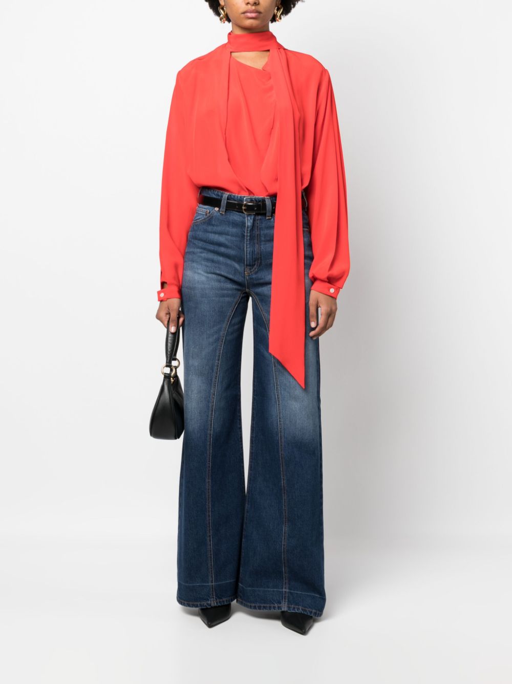 Victoria Beckham Top Red 1423WTP004967ABRIGHTRED (VICTORIA BECKHAM / シャツ・ブラウス ) | VICTORIA BECKHAM (ヴィクトリア ベッカム)(3)