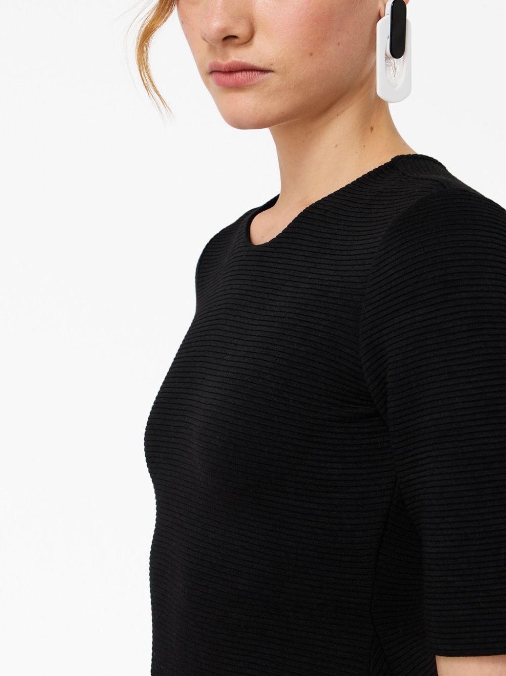 Emporio Armani Dresses Black 6R2A7E2JHAZ0999 (EMPORIO ARMANI / ワンピース・ドレス・オールインワン ) | EMPORIO ARMANI (エンポリオ アルマーニ)(1)