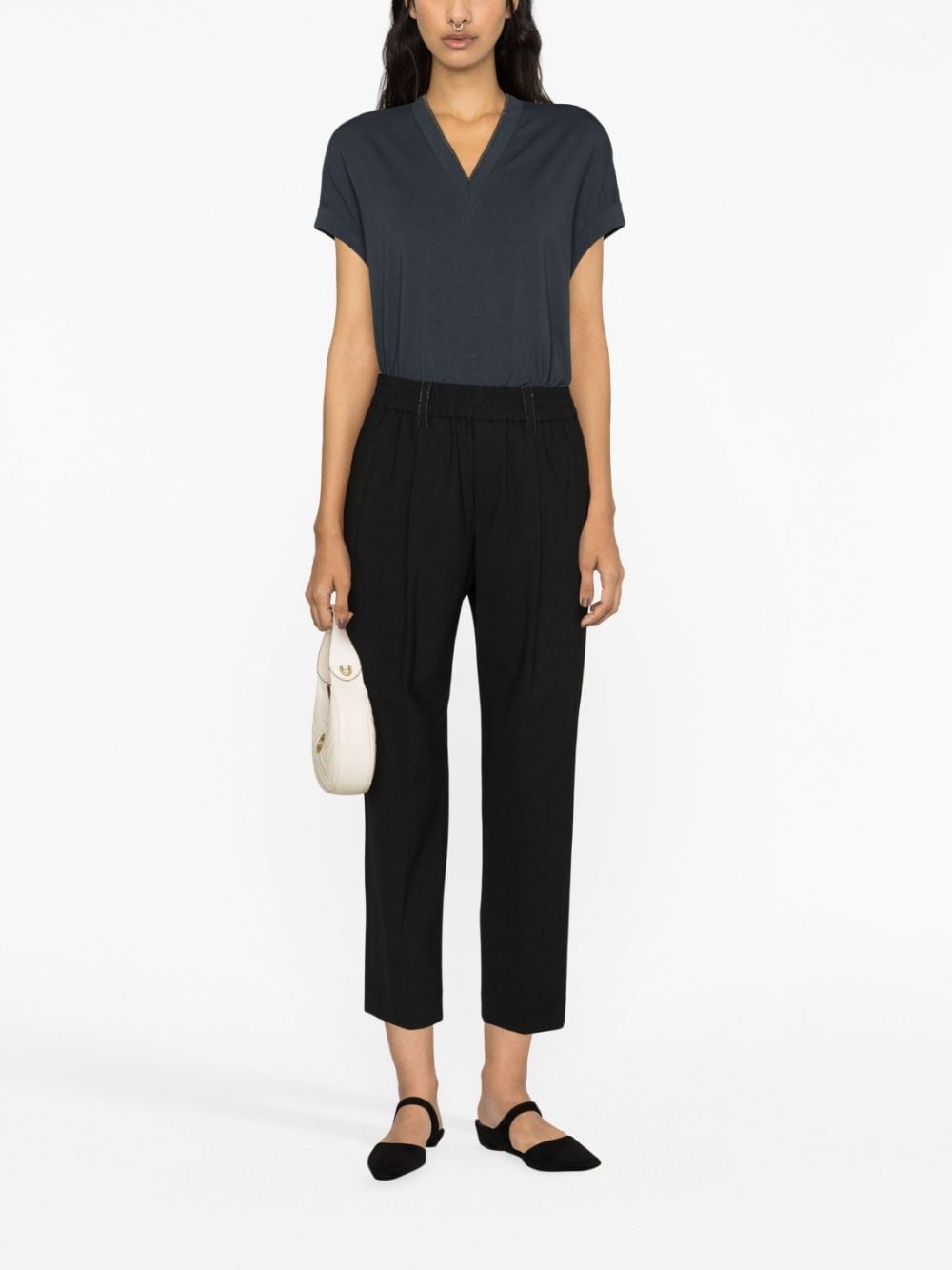 Brunello Cucinelli T-shirts and Polos Blue M0T18BD222C8901 (Brunello Cucinelli / Tシャツ・カットソー ) | Brunello Cucinelli (ブルネロ・クチネリ)(3)