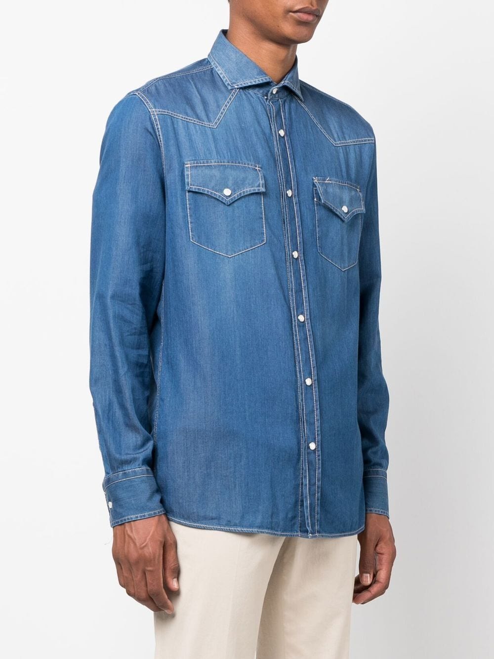 Brunello Cucinelli Shirts Denim MR6834008COM47 (Brunello Cucinelli / シャツ・ブラウス ) | Brunello Cucinelli (ブルネロ・クチネリ)(1)