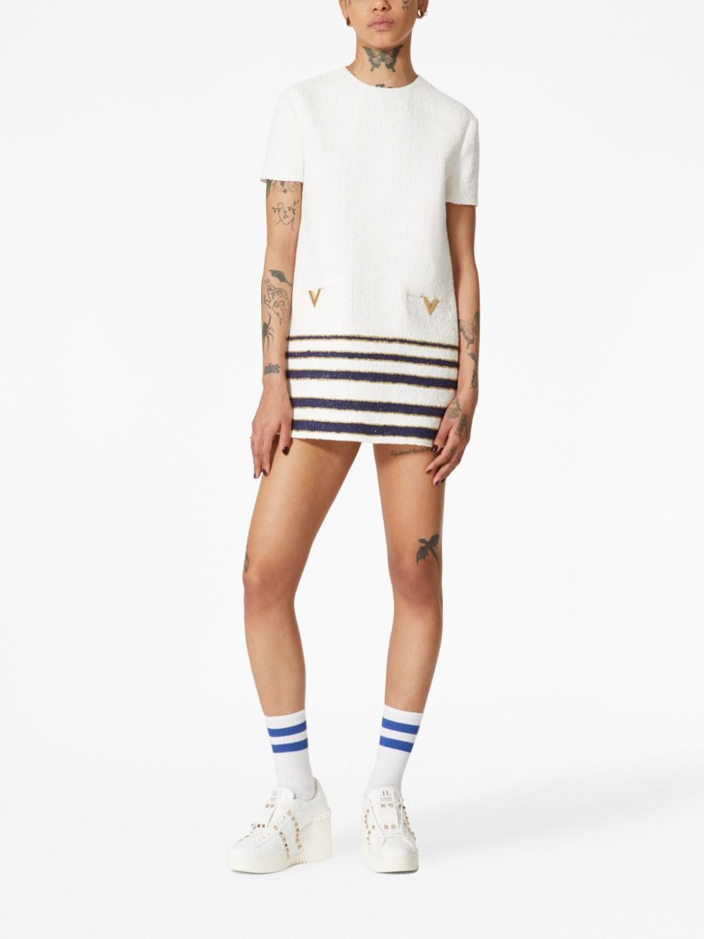 Valentino Dresses White 3B3VA3V283UMNR (Valentino Garavani / ワンピース・ドレス・オールインワン ) | Valentino Garavani (ヴァレンティノ)(3)