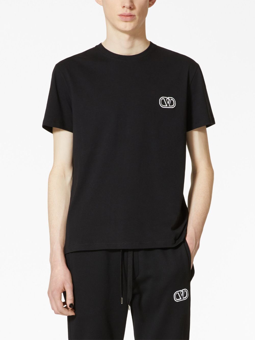 Valentino T-shirts and Polos Black 3V3MG10V9LJ0NO (Valentino Garavani / Tシャツ・カットソー ) | Valentino Garavani (ヴァレンティノ)(2)