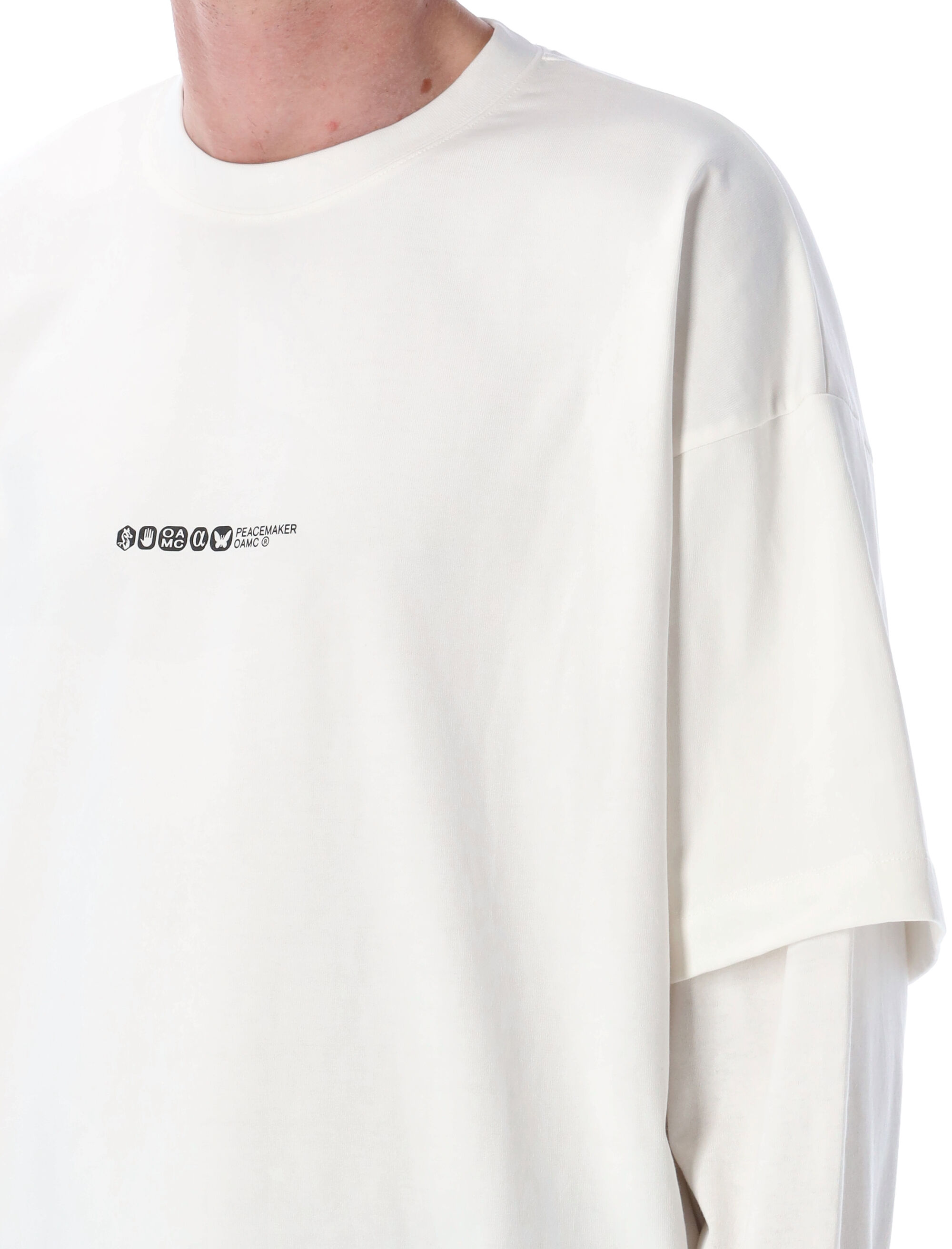 OAMC T-shirts and Polos White PCM1OT05NJE003002WHT (OAMC / Tシャツ・カットソー ) | OAMC (オーエーエムシー)(2)