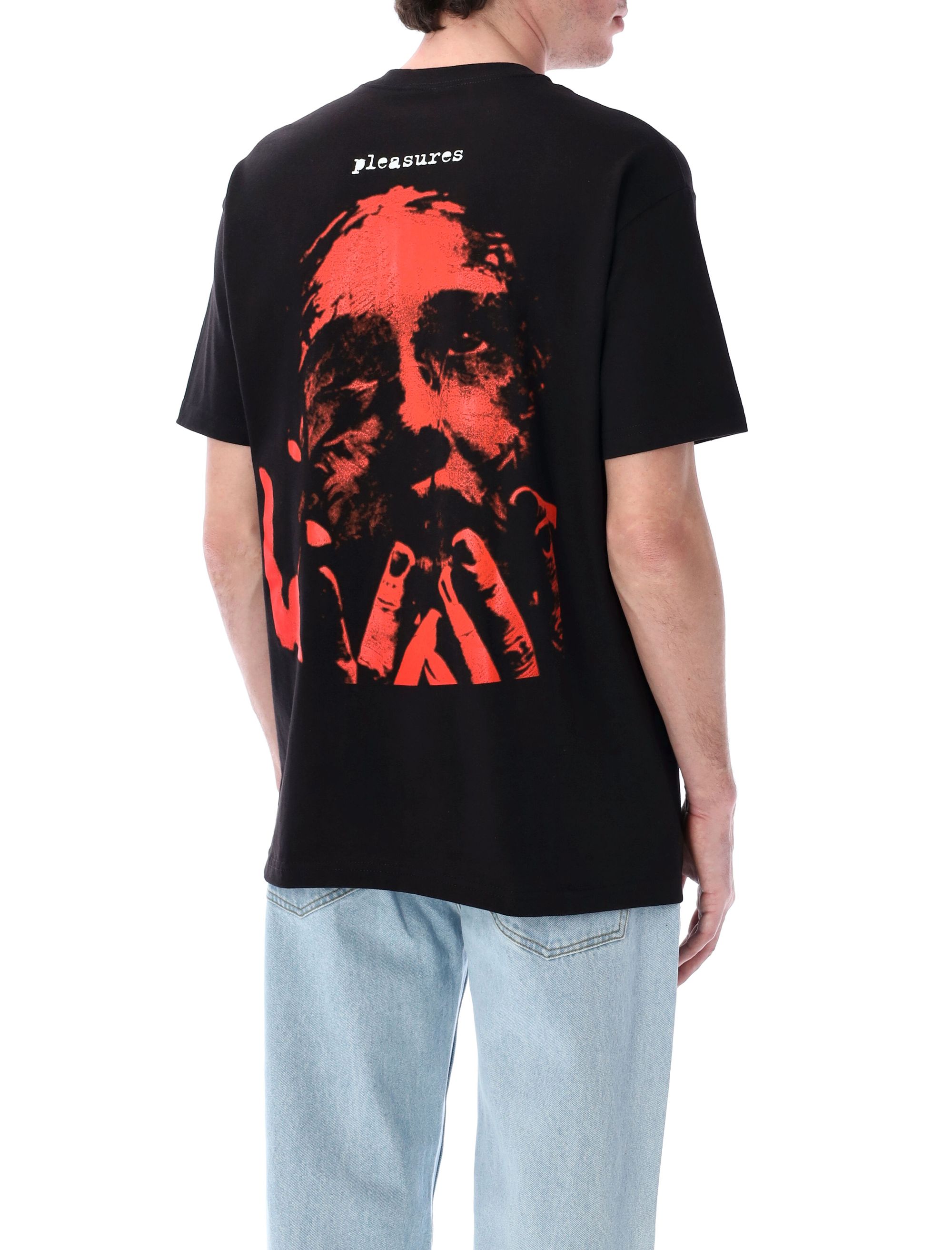 Pleasures T-shirts and Polos Black P25SK015BLACK (PLEASURES / Tシャツ・カットソー ) | PLEASURES (プレジャーズ)(1)