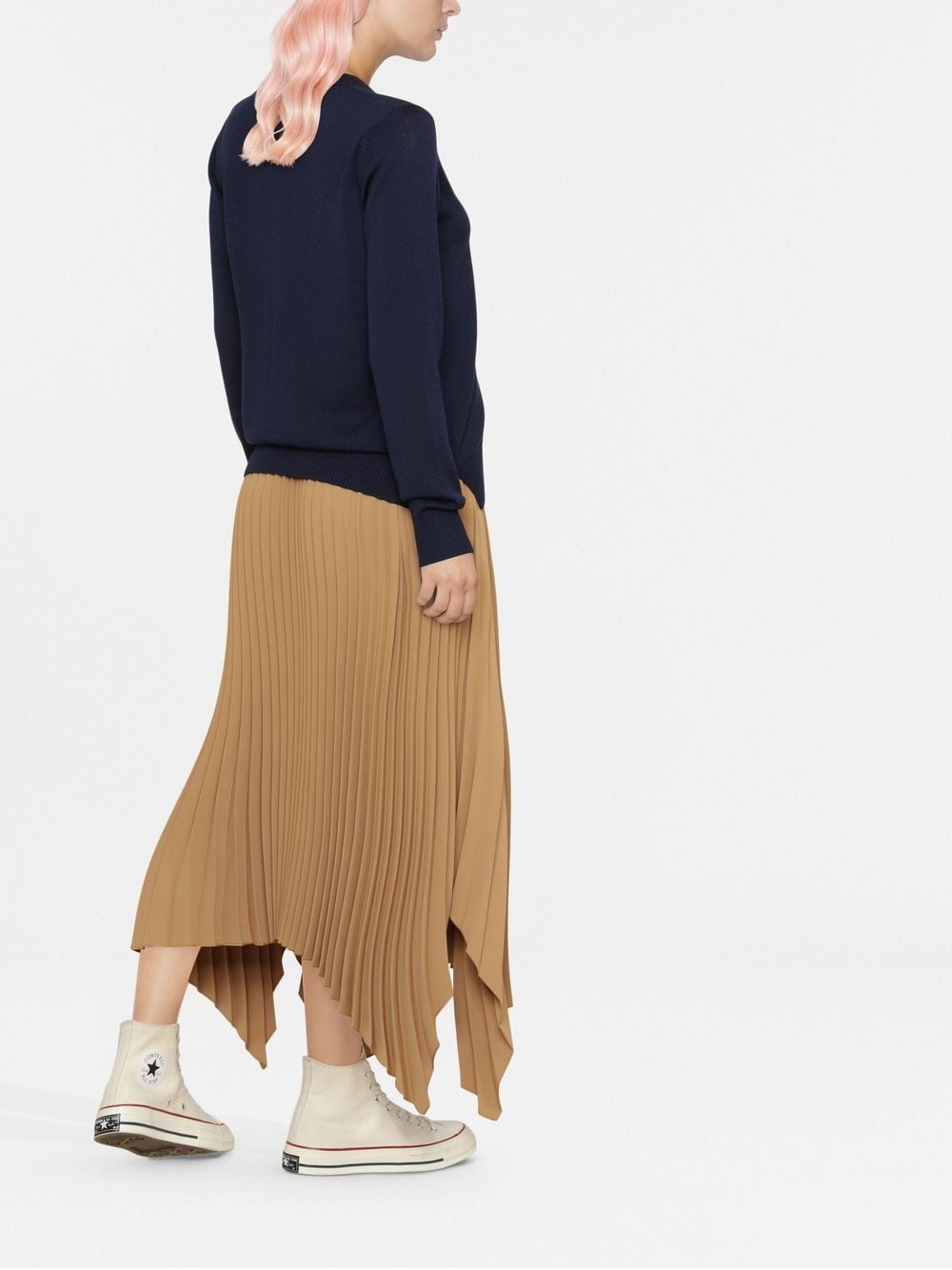 MAISON KITSUNE' Sweaters Blue HW00521KT1036P480 (Maison Kitsuné / ニット・セーター・カーディガン ) | Maison Kitsuné (メゾン キツネ)(3)