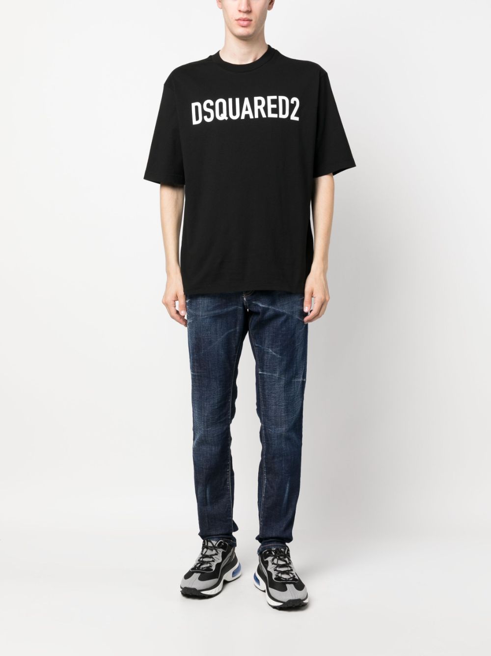Dsquared2 T-shirts and Polos Black S74GD1197S24321900 (Dsquared2 / Tシャツ・カットソー ) | Dsquared2 (ディースクエアード)(4)