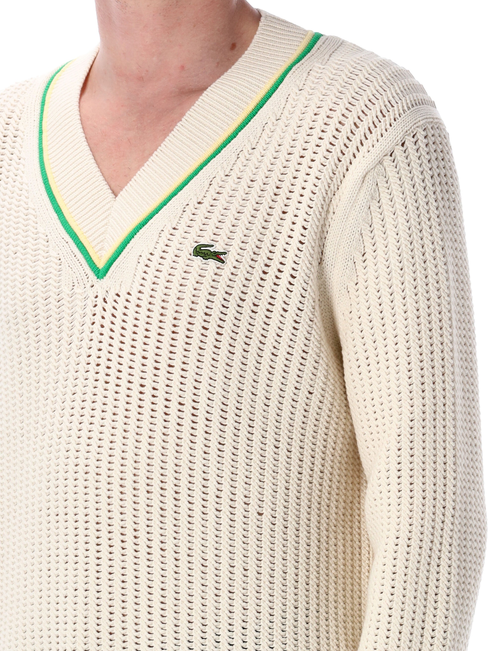 Lacoste Sweaters Beige AH9303GIH (LACOSTE / ニット・セーター・カーディガン ) | LACOSTE (ラコステ)(2)
