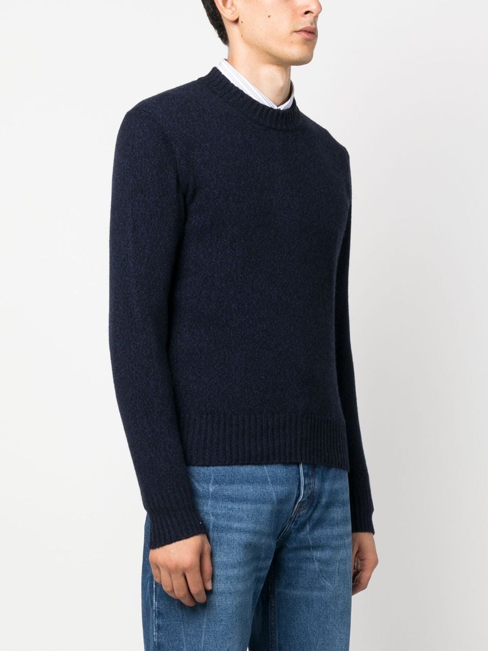 Ami Paris Sweaters Blue HKS127005430 (AMI Paris / ニット・セーター・カーディガン ) | AMI Paris (アミパリス)(1)