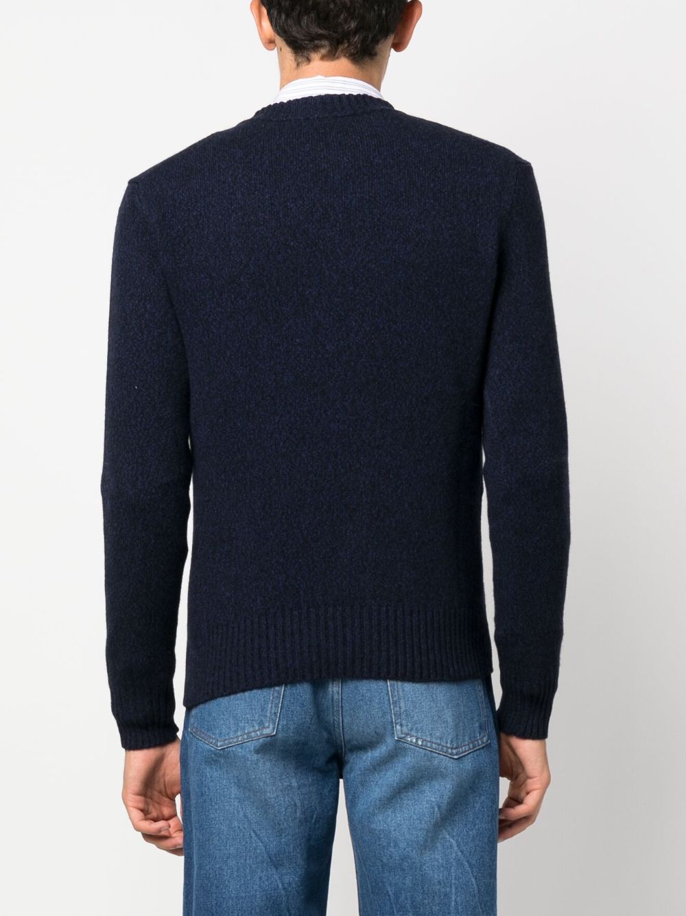 Ami Paris Sweaters Blue HKS127005430 (AMI Paris / ニット・セーター・カーディガン ) | AMI Paris (アミパリス)(2)