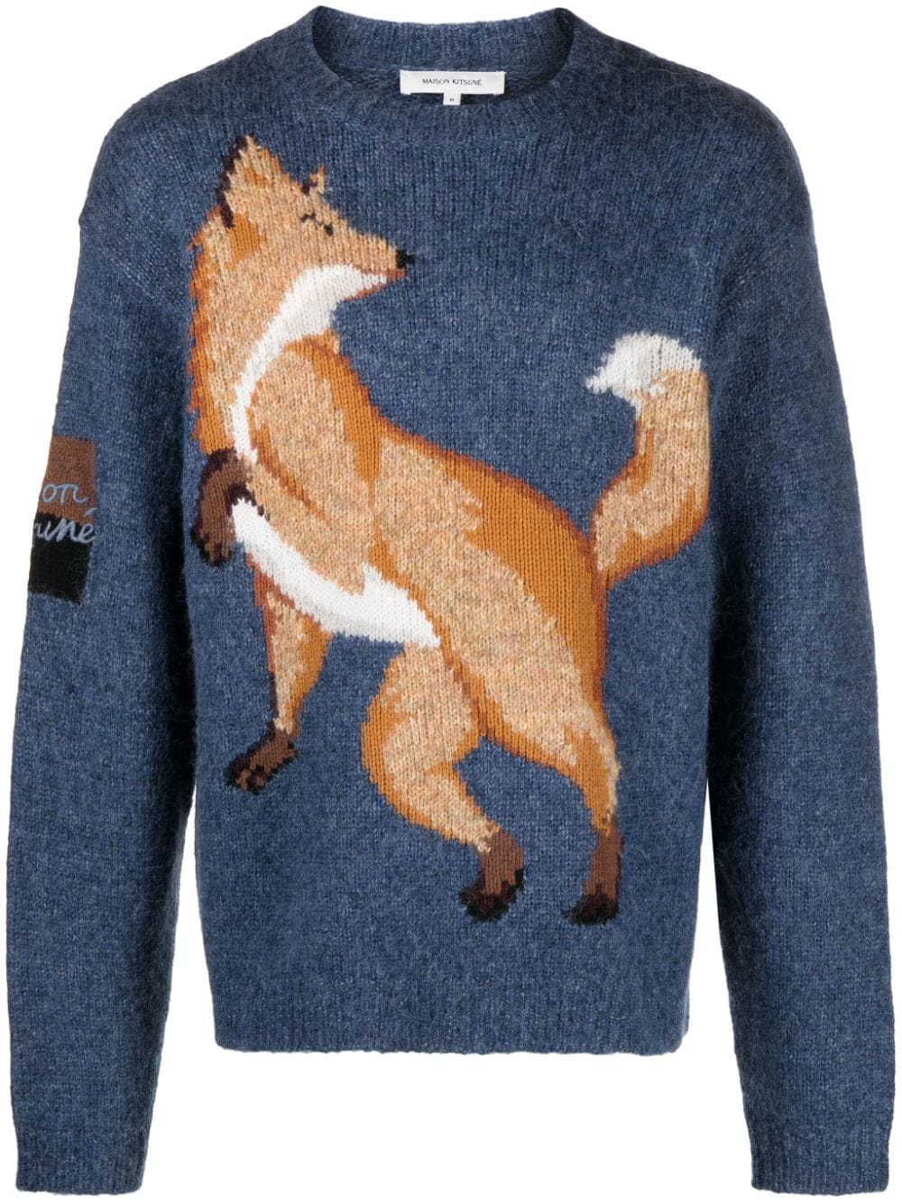 MAISON KITSUNE' Sweaters Blue LM00816KT1097M468 (Maison Kitsuné / ニット・セーター・カーディガン ) | Maison Kitsuné (メゾン キツネ)