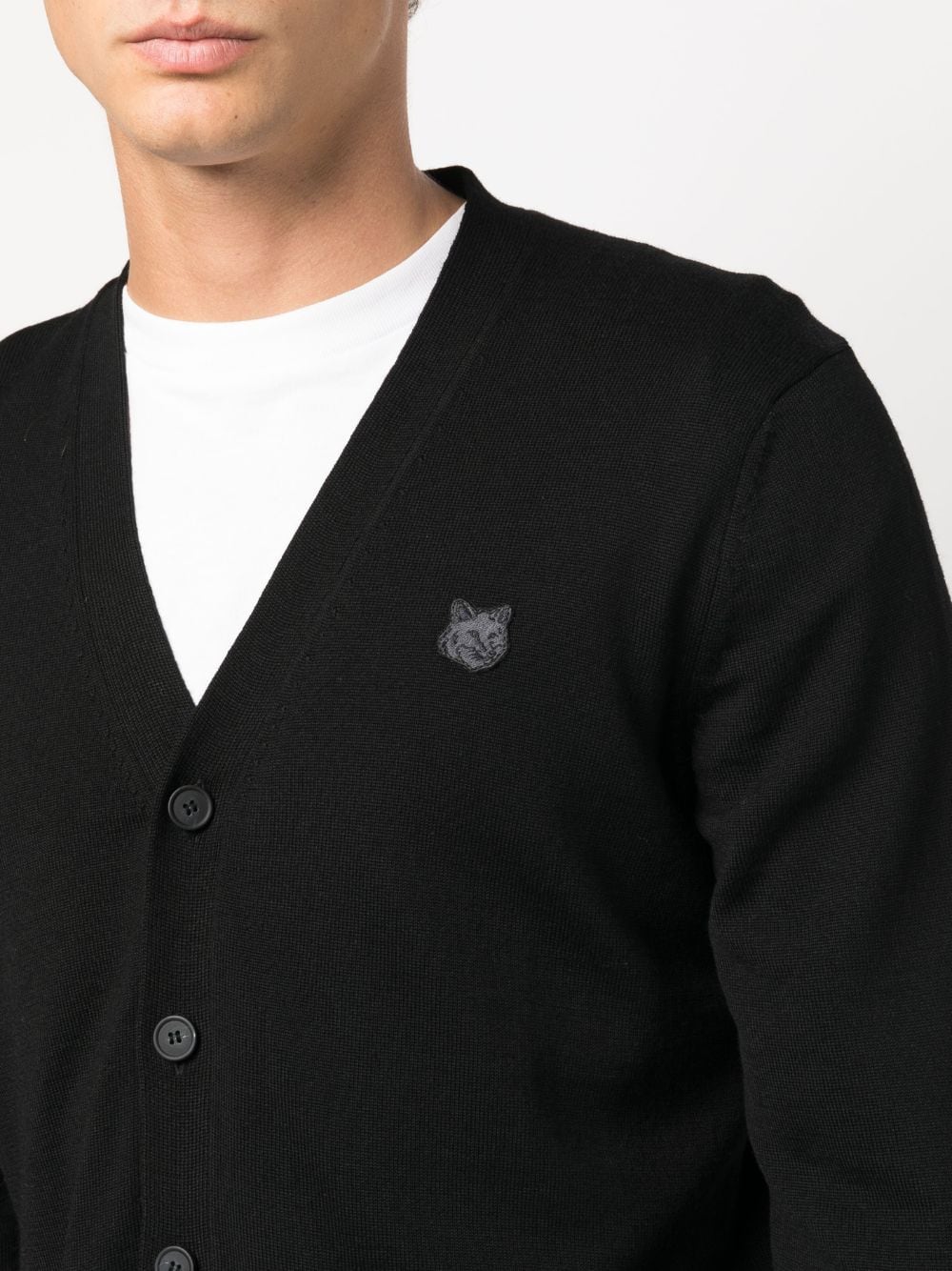 MAISON KITSUNE' Sweaters Black LM00505KT1036P199 (Maison Kitsuné / ニット・セーター・カーディガン ) | Maison Kitsuné (メゾン キツネ)(2)