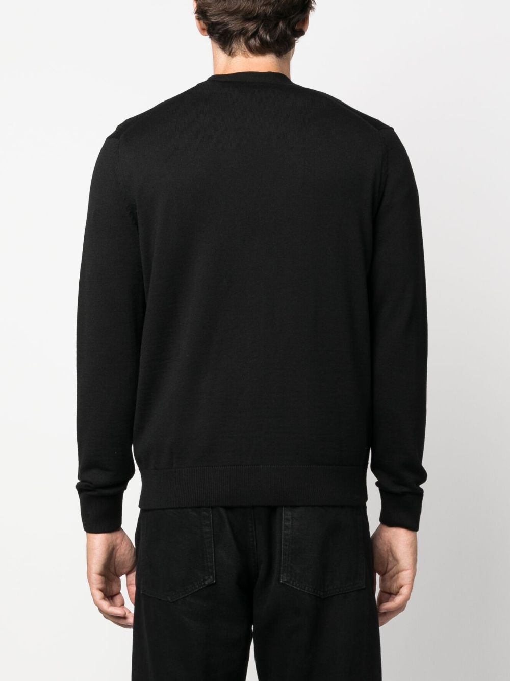 MAISON KITSUNE' Sweaters Black LM00505KT1036P199 (Maison Kitsuné / ニット・セーター・カーディガン ) | Maison Kitsuné (メゾン キツネ)(4)