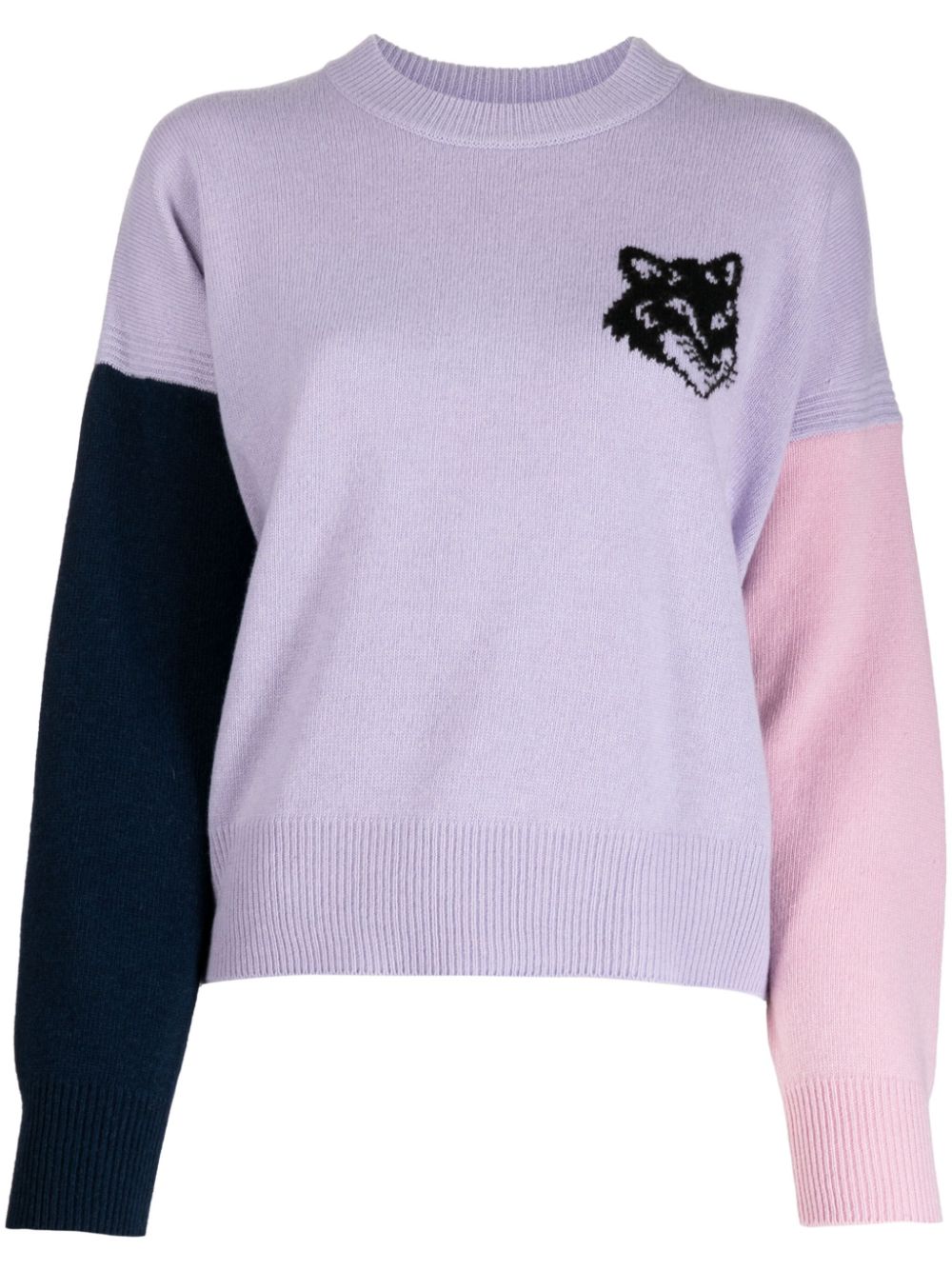 MAISON KITSUNE' Sweaters Lilac LW00810KT1063M534 (Maison Kitsuné / ニット・セーター・カーディガン ) | Maison Kitsuné (メゾン キツネ)