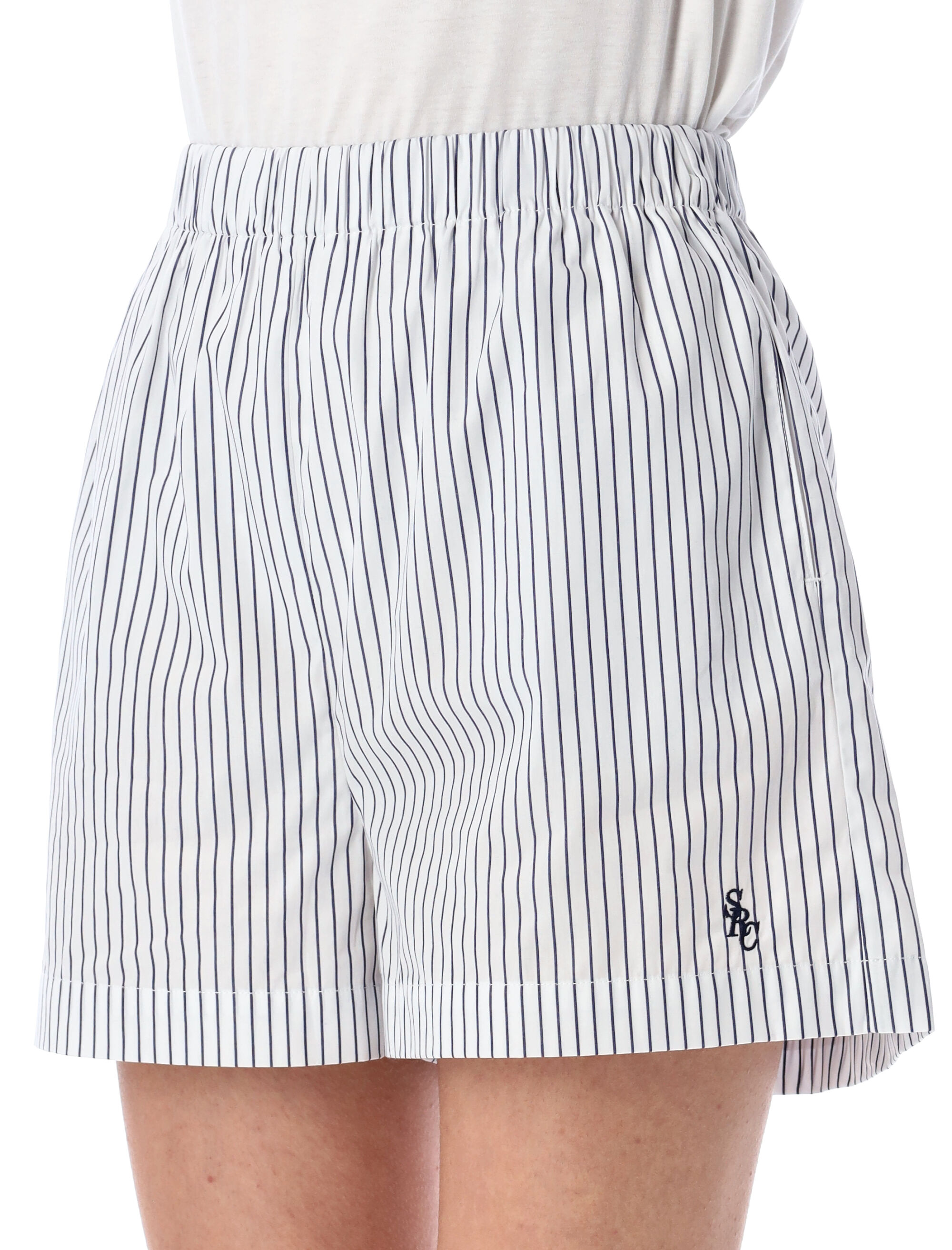 SPORTY & RICH Shorts White SH012606302ST023896 (Sporty & Rich / ショートパンツ ) | Sporty & Rich (スポーティアンドリッチ)(2)