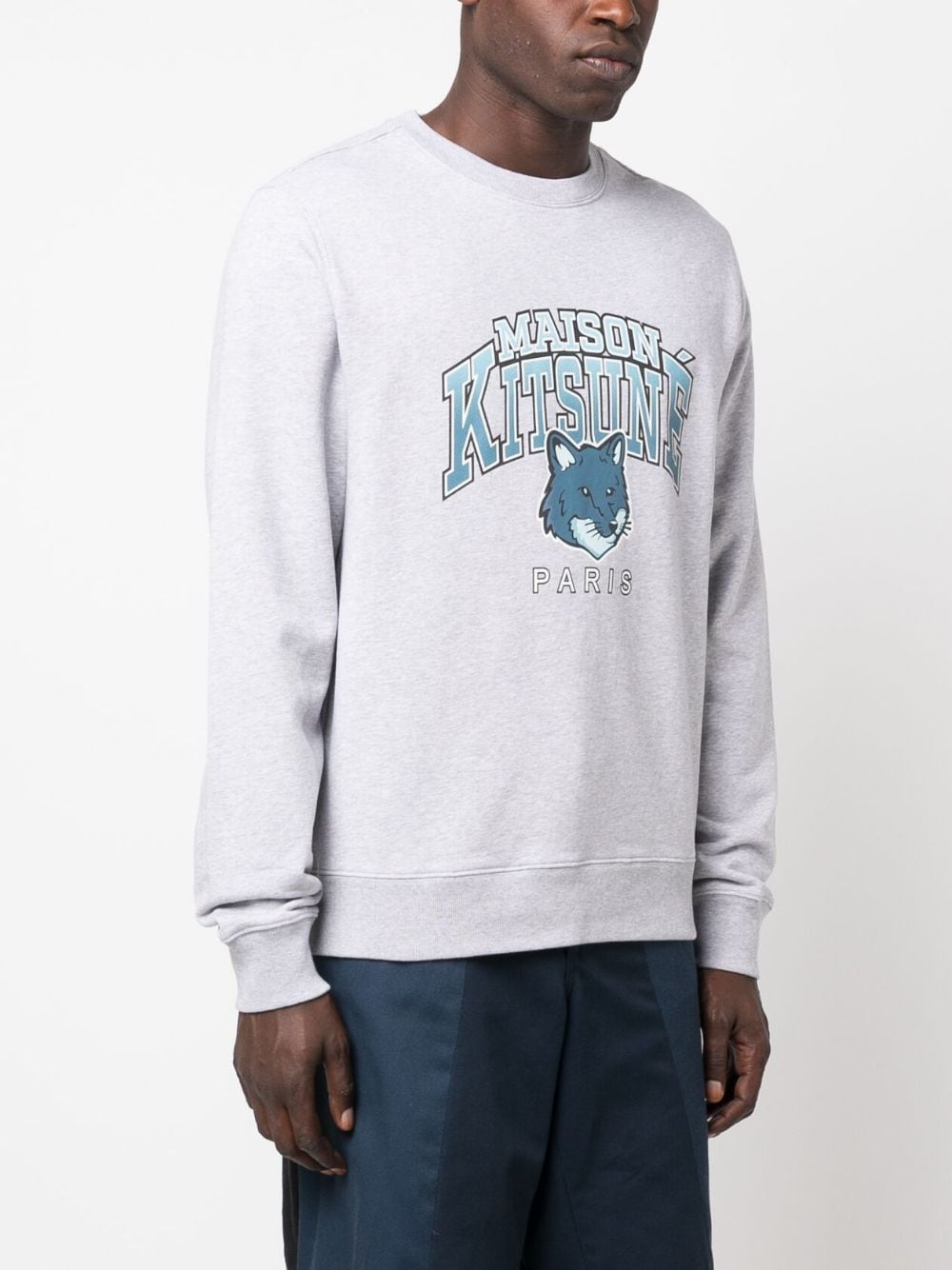 MAISON KITSUNE' Sweaters Light Grey LM00305KM0001H120 (Maison Kitsuné / スウェット・フーディー ) | Maison Kitsuné (メゾン キツネ)(3)