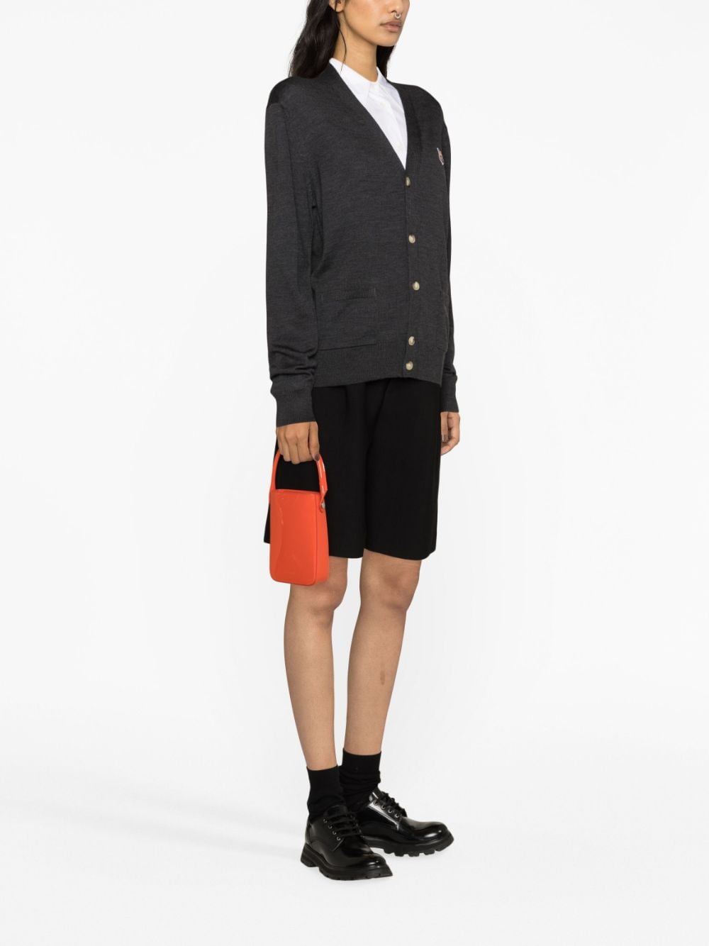 MAISON KITSUNE' Sweaters Grey GU00542DKT1036H190 (Maison Kitsuné / ニット・セーター・カーディガン ) | Maison Kitsuné (メゾン キツネ)(1)