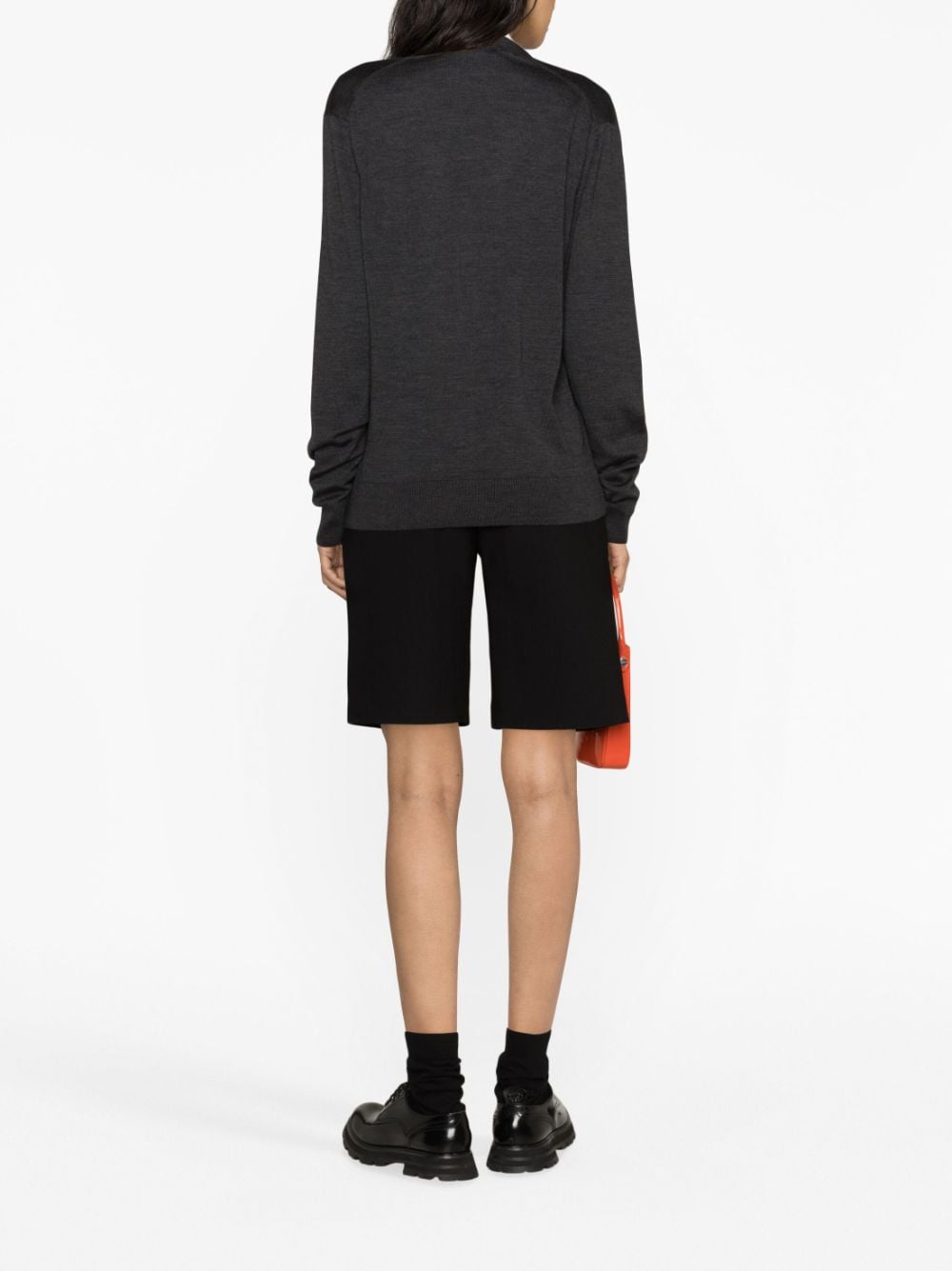MAISON KITSUNE' Sweaters Grey GU00542DKT1036H190 (Maison Kitsuné / ニット・セーター・カーディガン ) | Maison Kitsuné (メゾン キツネ)(3)