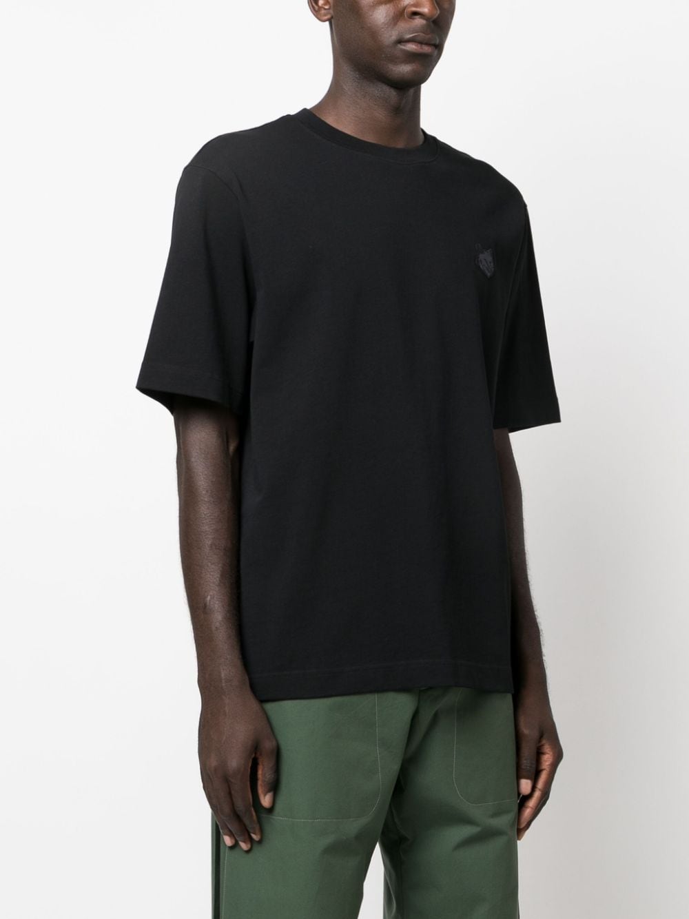 MAISON KITSUNE' T-shirts and Polos Black LM00107KJ0119P199 (Maison Kitsuné / Tシャツ・カットソー ) | Maison Kitsuné (メゾン キツネ)(4)