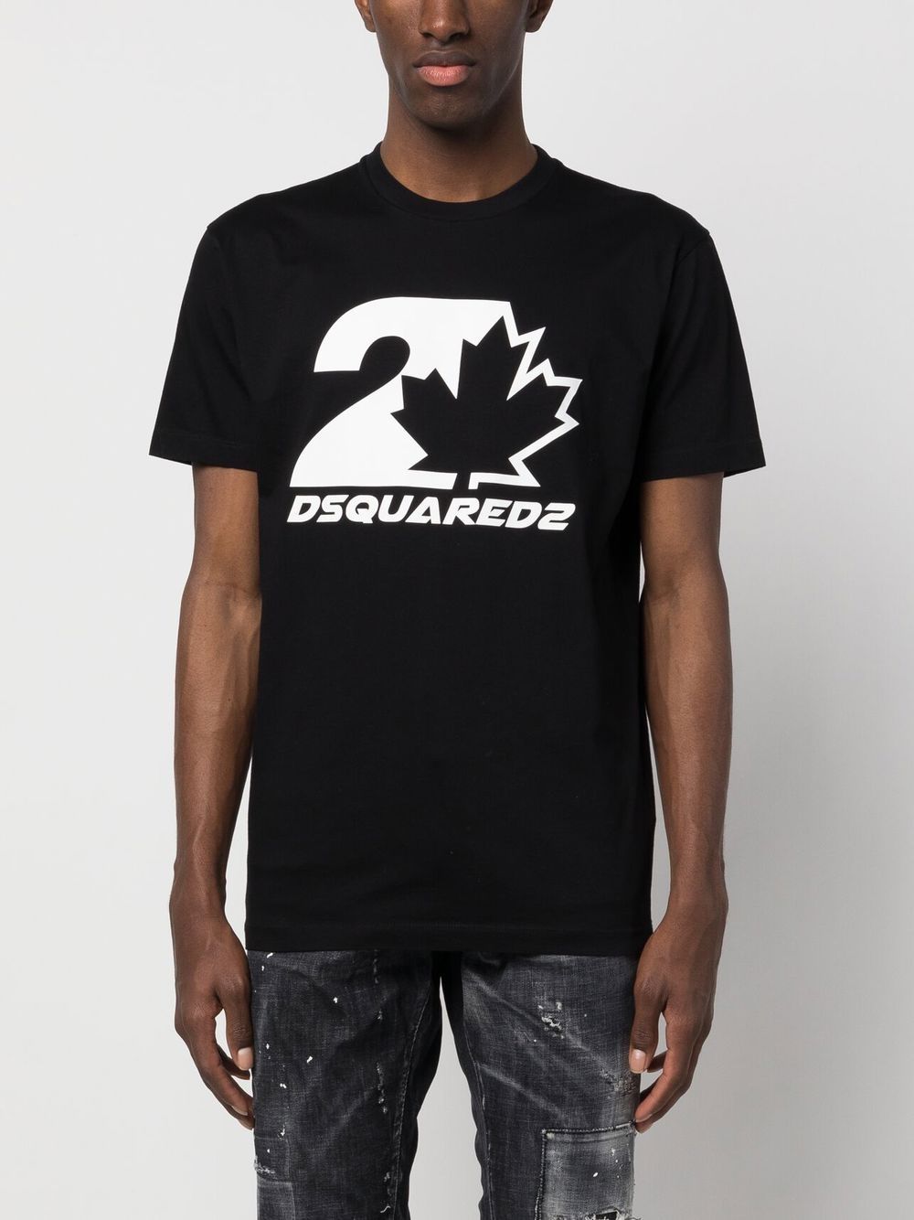 Dsquared2 T-shirts and Polos Black S74GD1157S23009900 (Dsquared2 / Tシャツ・カットソー ) | Dsquared2 (ディースクエアード)(1)