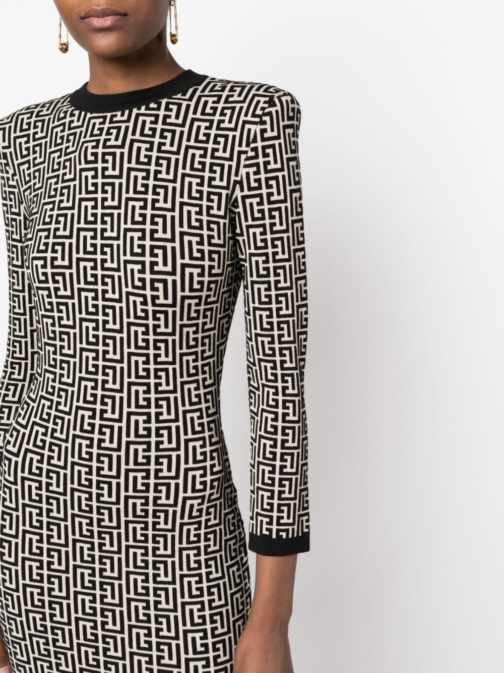 Balmain Dresses Black BF1R8072KB02GFE (Balmain / ワンピース・ドレス・オールインワン ) | Balmain (バルマン)(3)