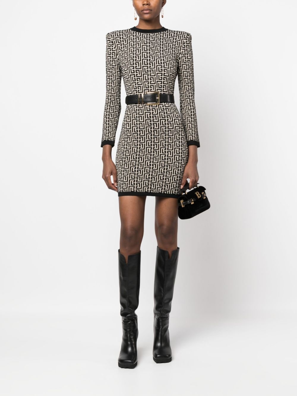 Balmain Dresses Black BF1R8072KB02GFE (Balmain / ワンピース・ドレス・オールインワン ) | Balmain (バルマン)(4)