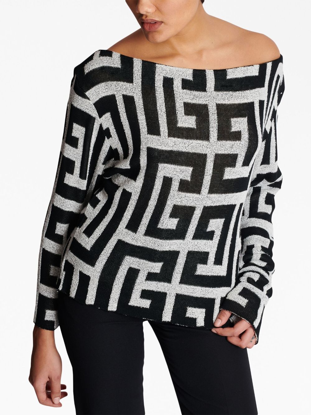Balmain Top White BF1AS004JG58GAB (Balmain / Tシャツ・カットソー ) | Balmain (バルマン)(1)