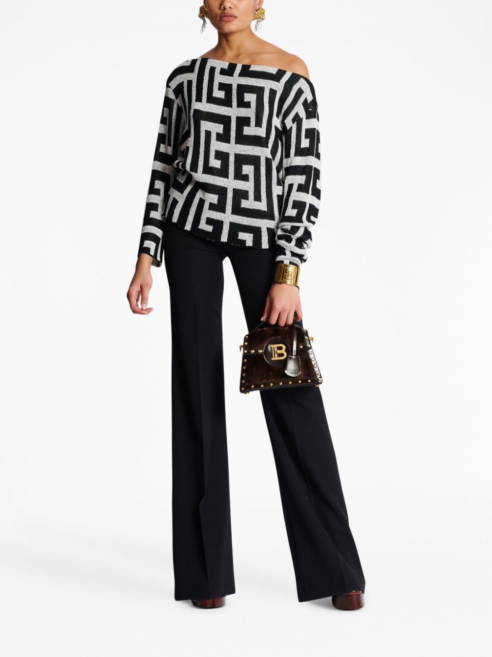 Balmain Top White BF1AS004JG58GAB (Balmain / Tシャツ・カットソー ) | Balmain (バルマン)(6)