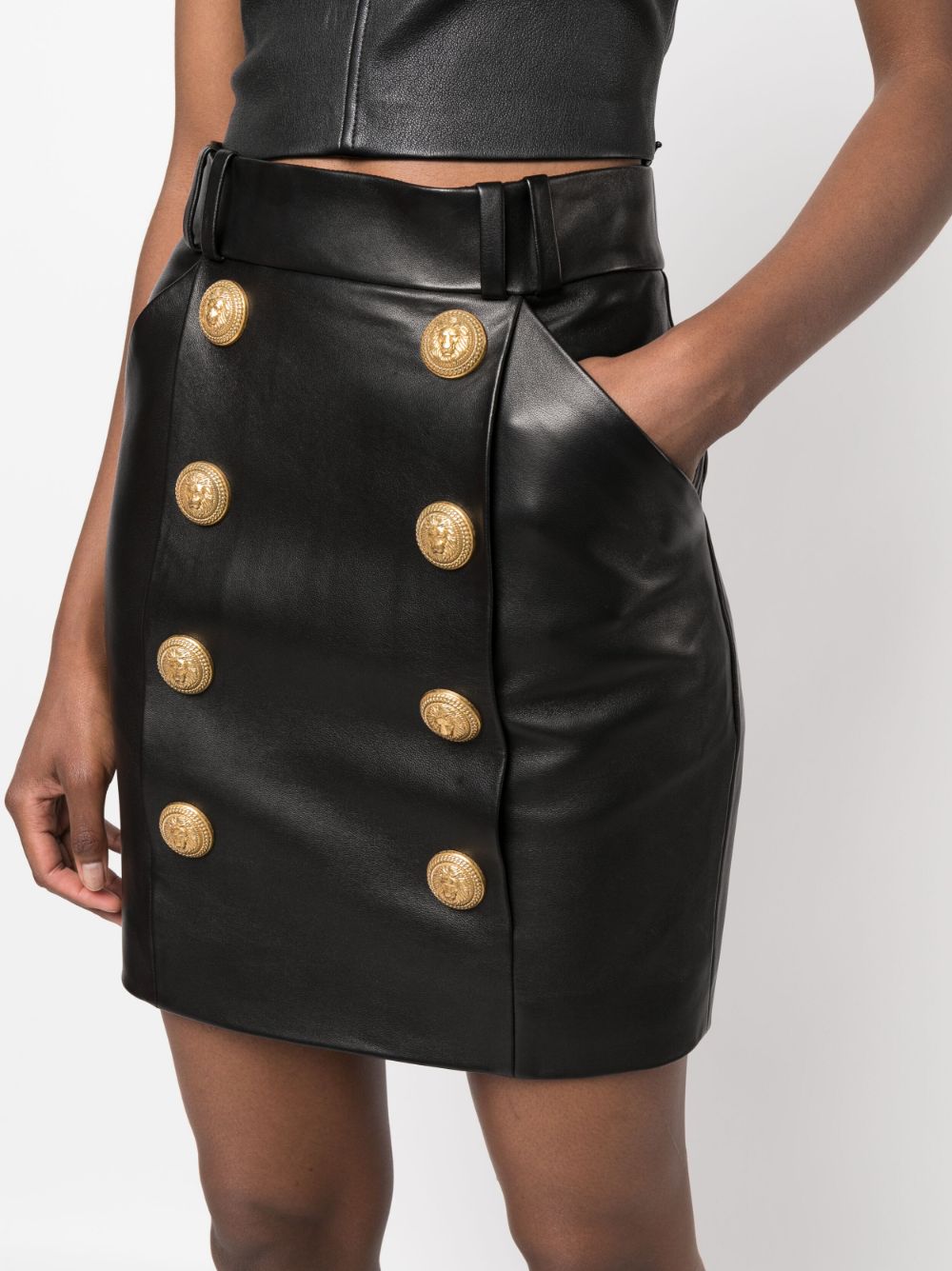 Balmain Skirts Black BF1LB895LB240PA (Balmain / スカート ) | Balmain (バルマン)(4)