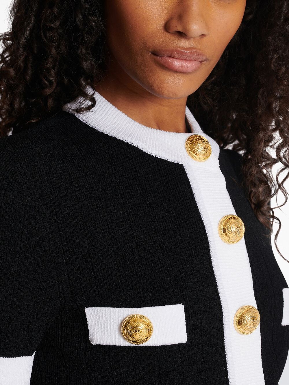 Balmain Sweaters Black BF1KL023KF01EAB (Balmain / ニット・セーター・カーディガン ) | Balmain (バルマン)(2)