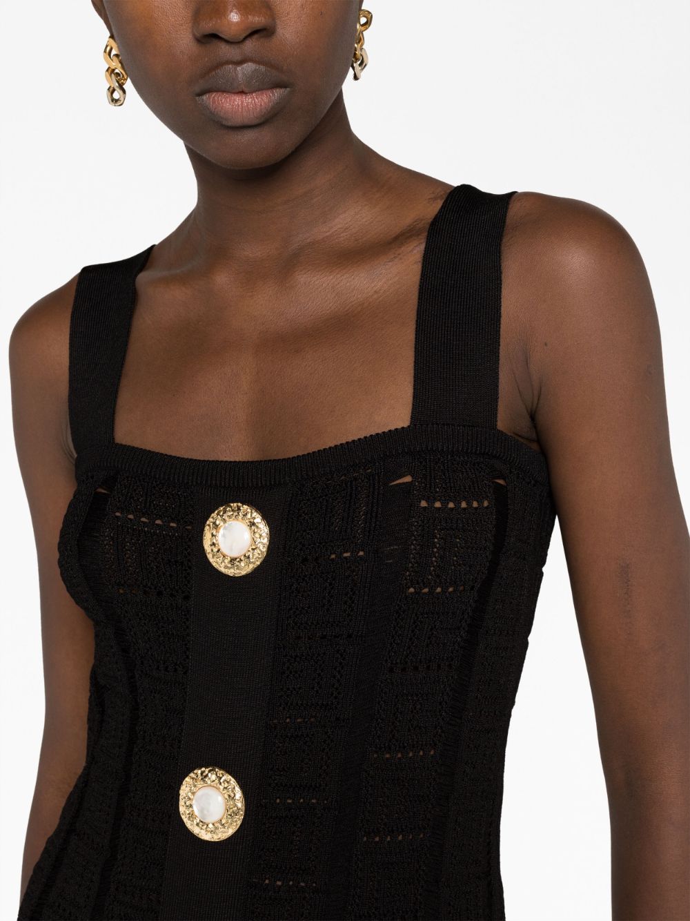 Balmain Dresses Black BF1R2265KE680PA (Balmain / ワンピース・ドレス・オールインワン ) | Balmain (バルマン)(1)