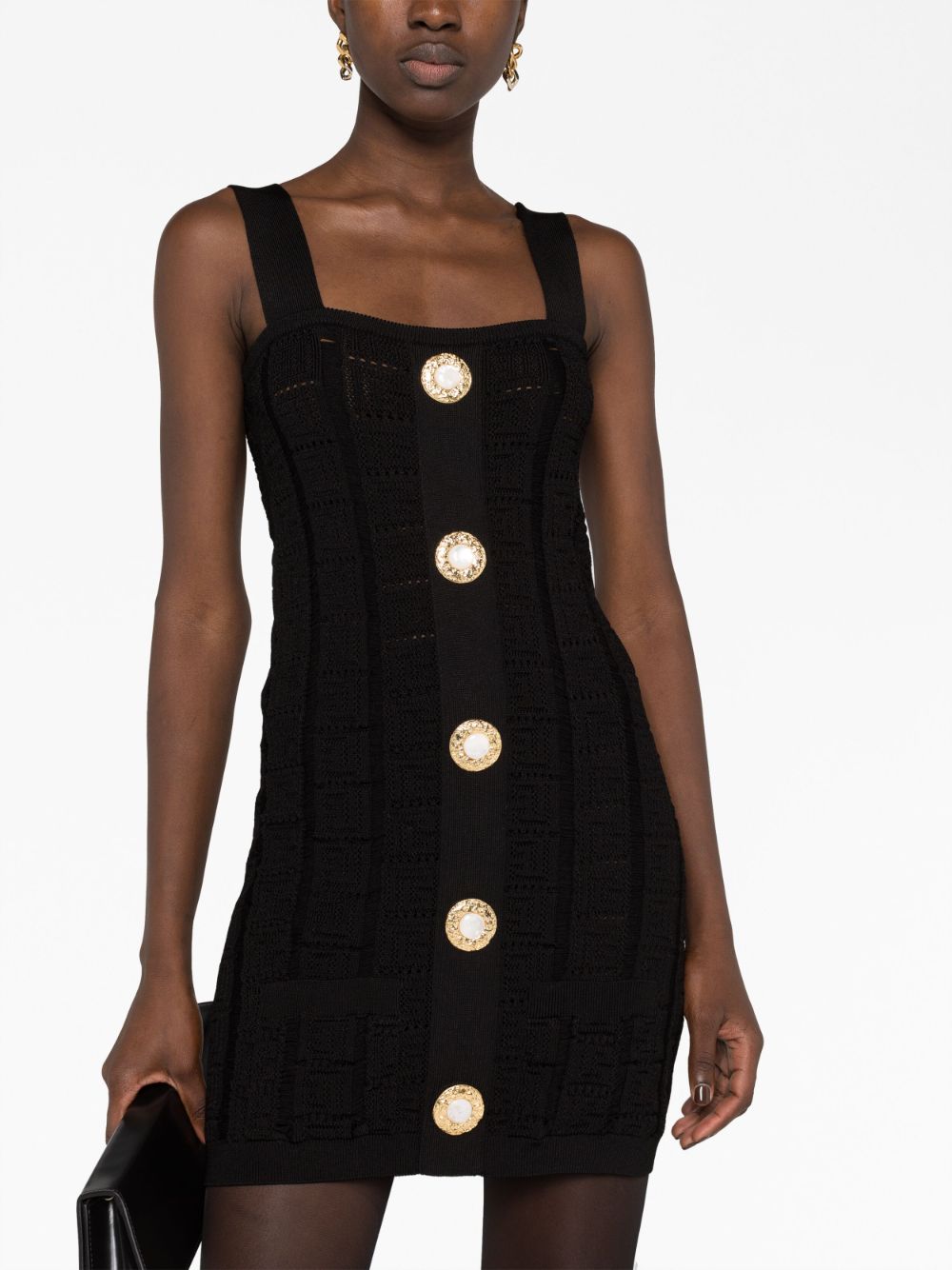 Balmain Dresses Black BF1R2265KE680PA (Balmain / ワンピース・ドレス・オールインワン ) | Balmain (バルマン)(2)