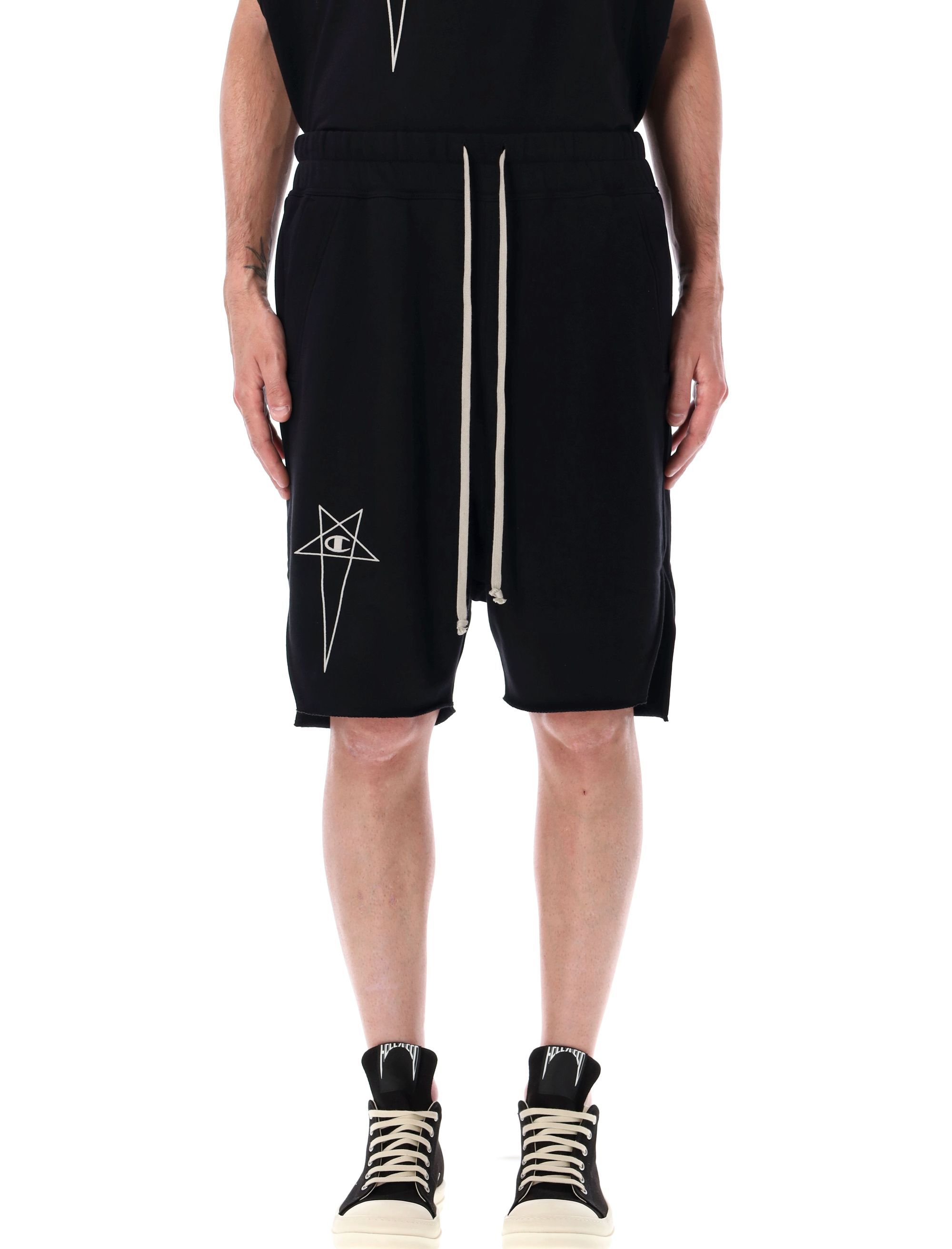 Rick Owens x Champions Shorts Black CM01E1688CHFE09