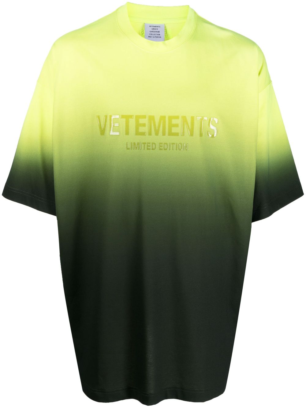 Vetements T-shirts and Polos Yellow UE54TR160YNEONYELLOW (VETEMENTS / Tシャツ・カットソー ) | VETEMENTS (ヴェトモン)
