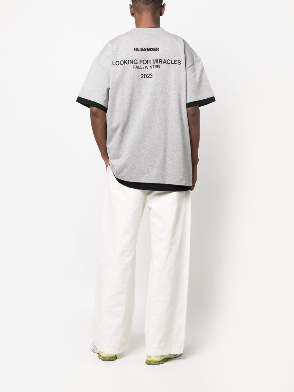 Jil Sander T-shirts and Polos Grey J61GC0002JTN233046 (Jil Sander / Tシャツ・カットソー ) | Jil Sander (ジルサンダー)(1)