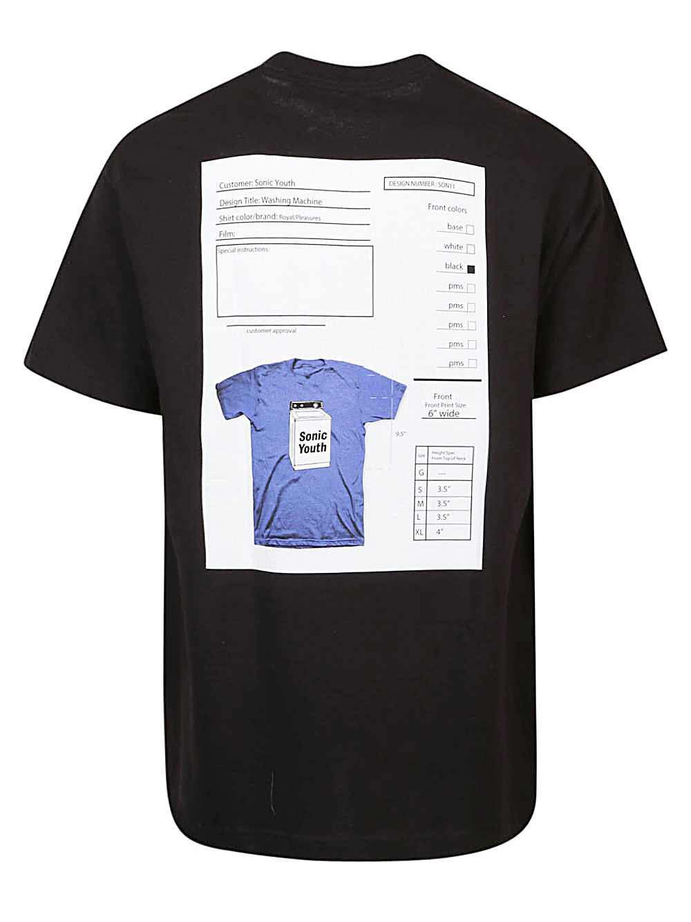PLEASURES & SONIC YOUTH T-shirts and Polos Black P23SY020BLACK (PLEASURES / Tシャツ・カットソー ) | PLEASURES (プレジャーズ)(1)