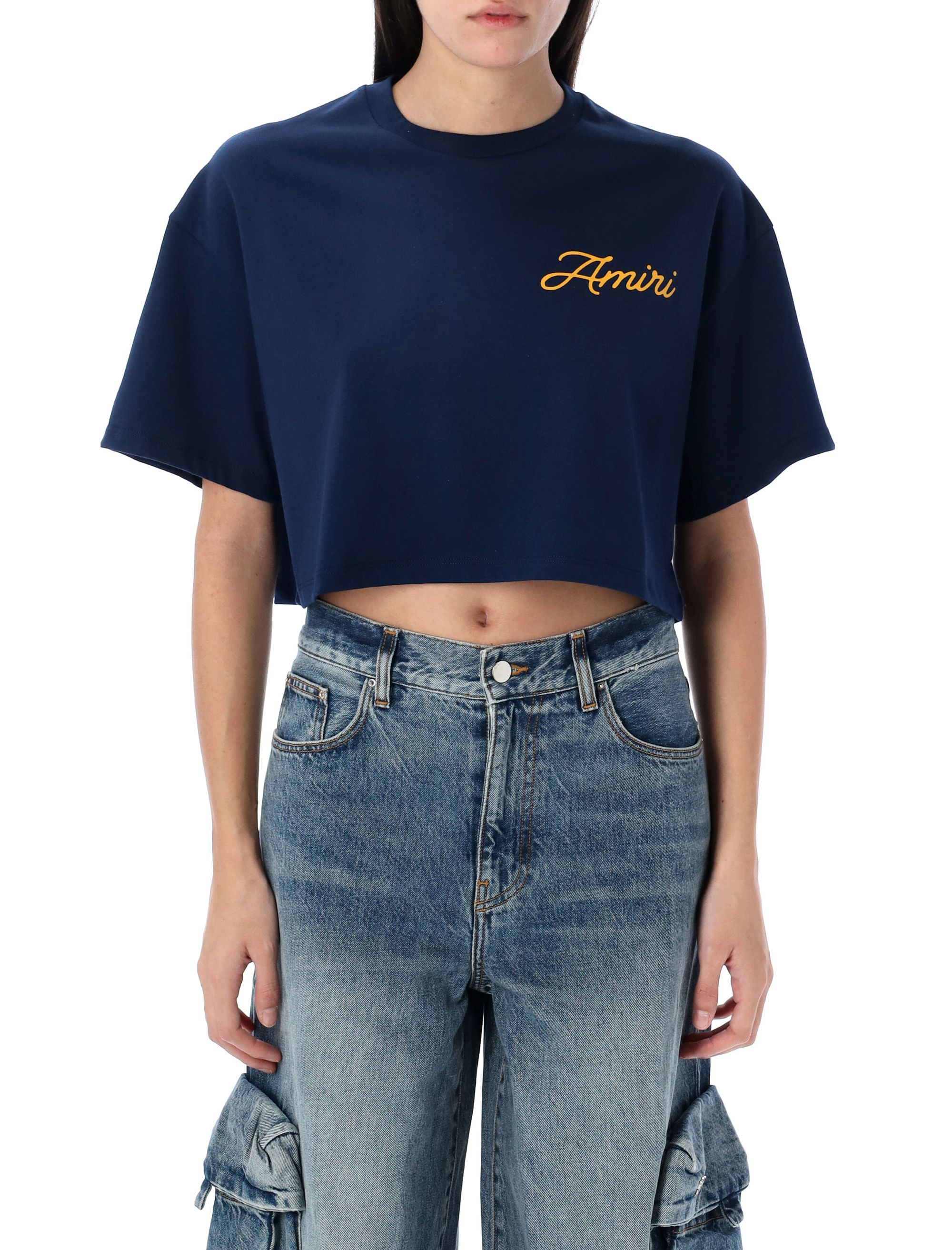 Amiri T-shirts and Polos Blue AWJYTE1039MIDNIGHTB (AMIRI / Tシャツ・カットソー ) | AMIRI (アミリ)