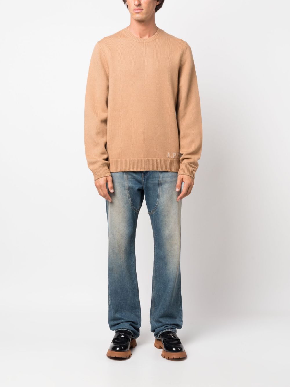 A.P.C. Sweaters Camel WVBAZH23059TCB (A.P.C. / ニット・セーター・カーディガン ) | A.P.C. (アーペーセー)(2)