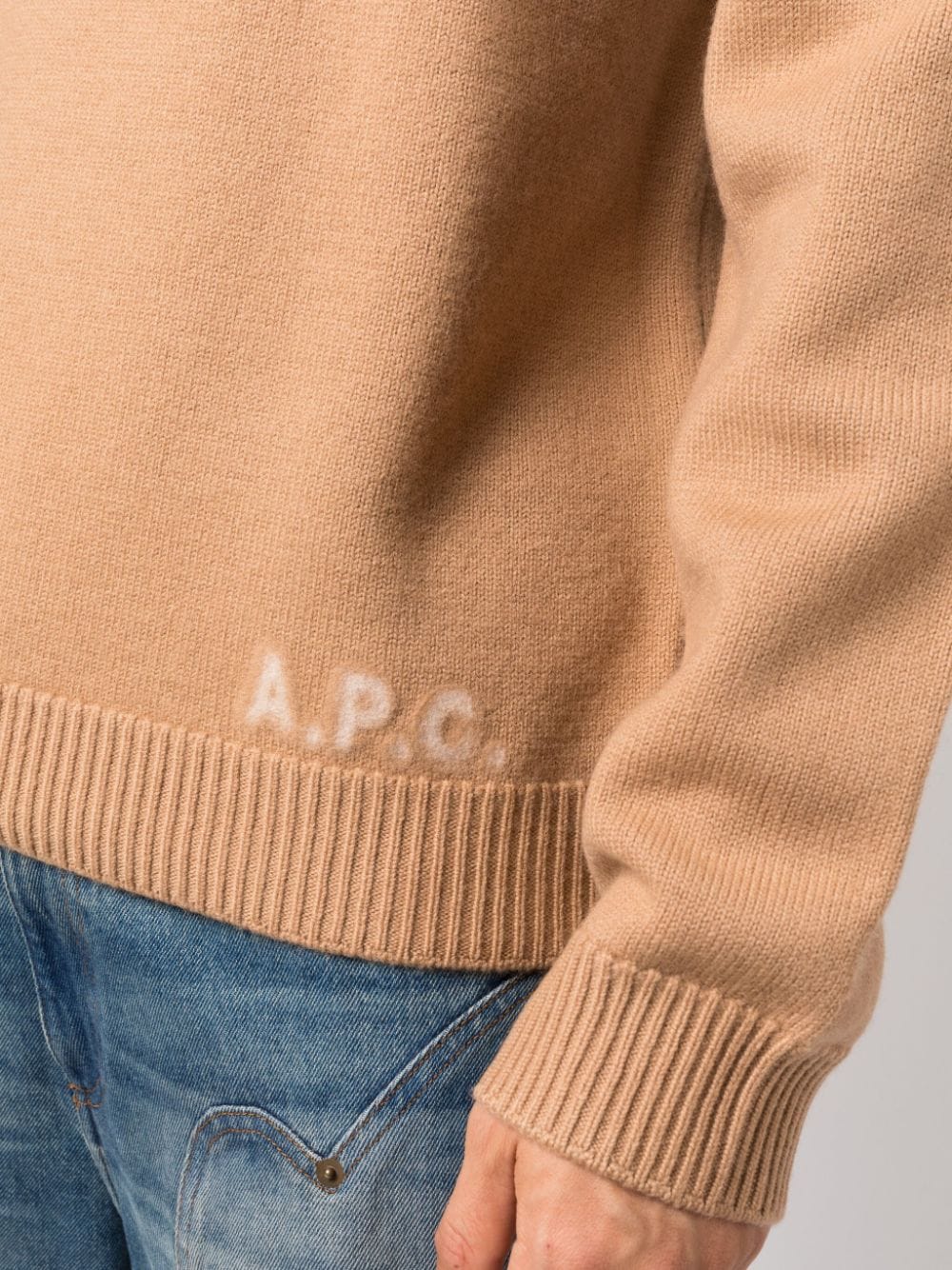 A.P.C. Sweaters Camel WVBAZH23059TCB (A.P.C. / ニット・セーター・カーディガン ) | A.P.C. (アーペーセー)(3)