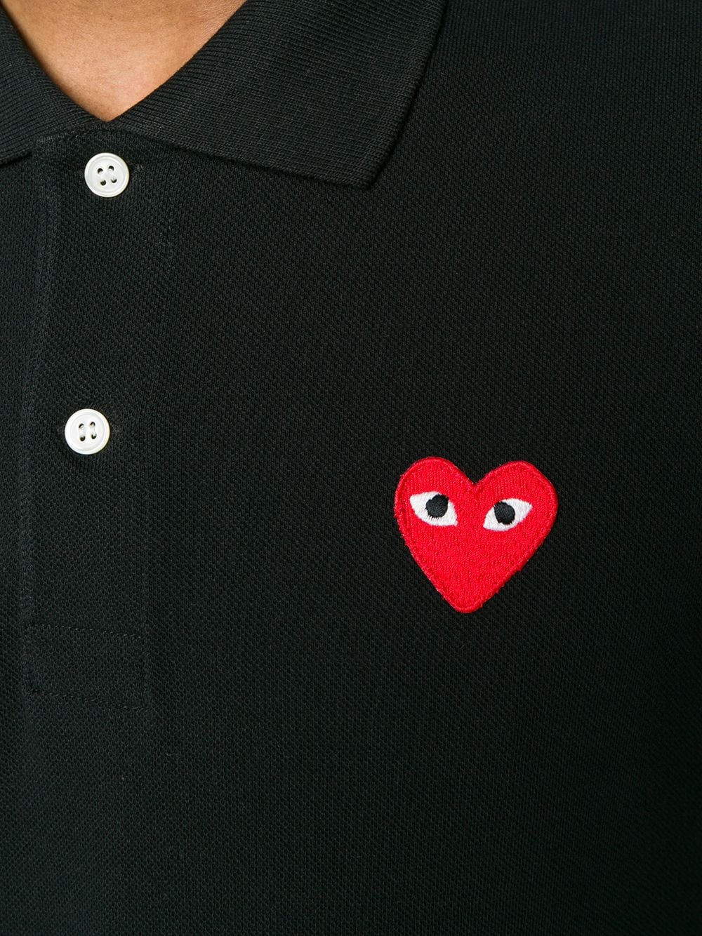 COMME des GARCONS SHIRT ポロシャツ 黒 2001025E0061 Comme Des Garcons ポロシャツ - 黒 - ブラック | P1T0061