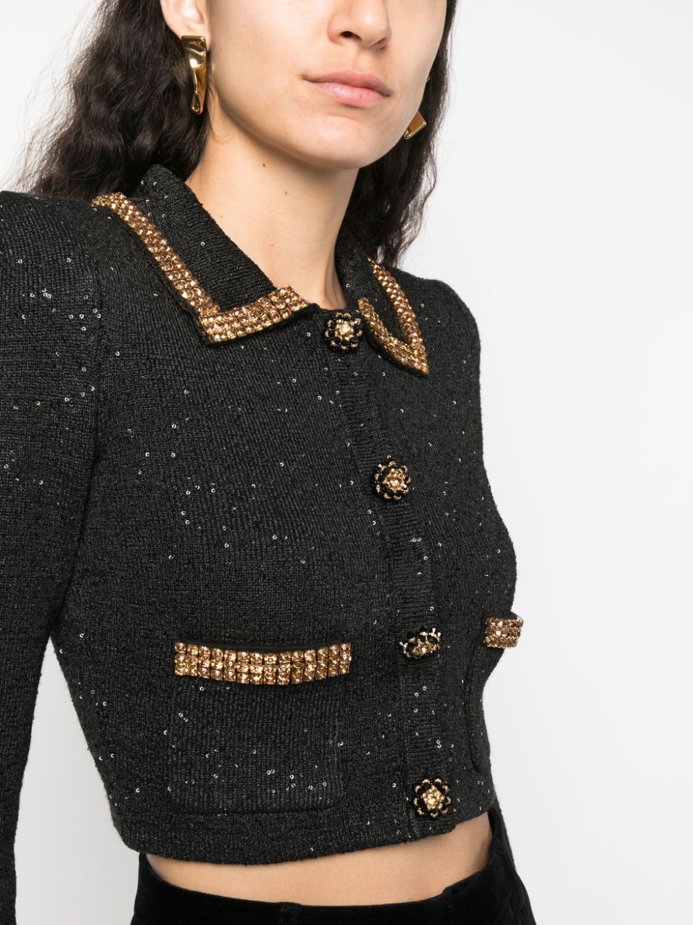 Self-portrait Sweaters Black AW23176JBLACK (self-portrait / ニット・セーター・カーディガン ) | self-portrait (セルフ・ポートレイト)(1)