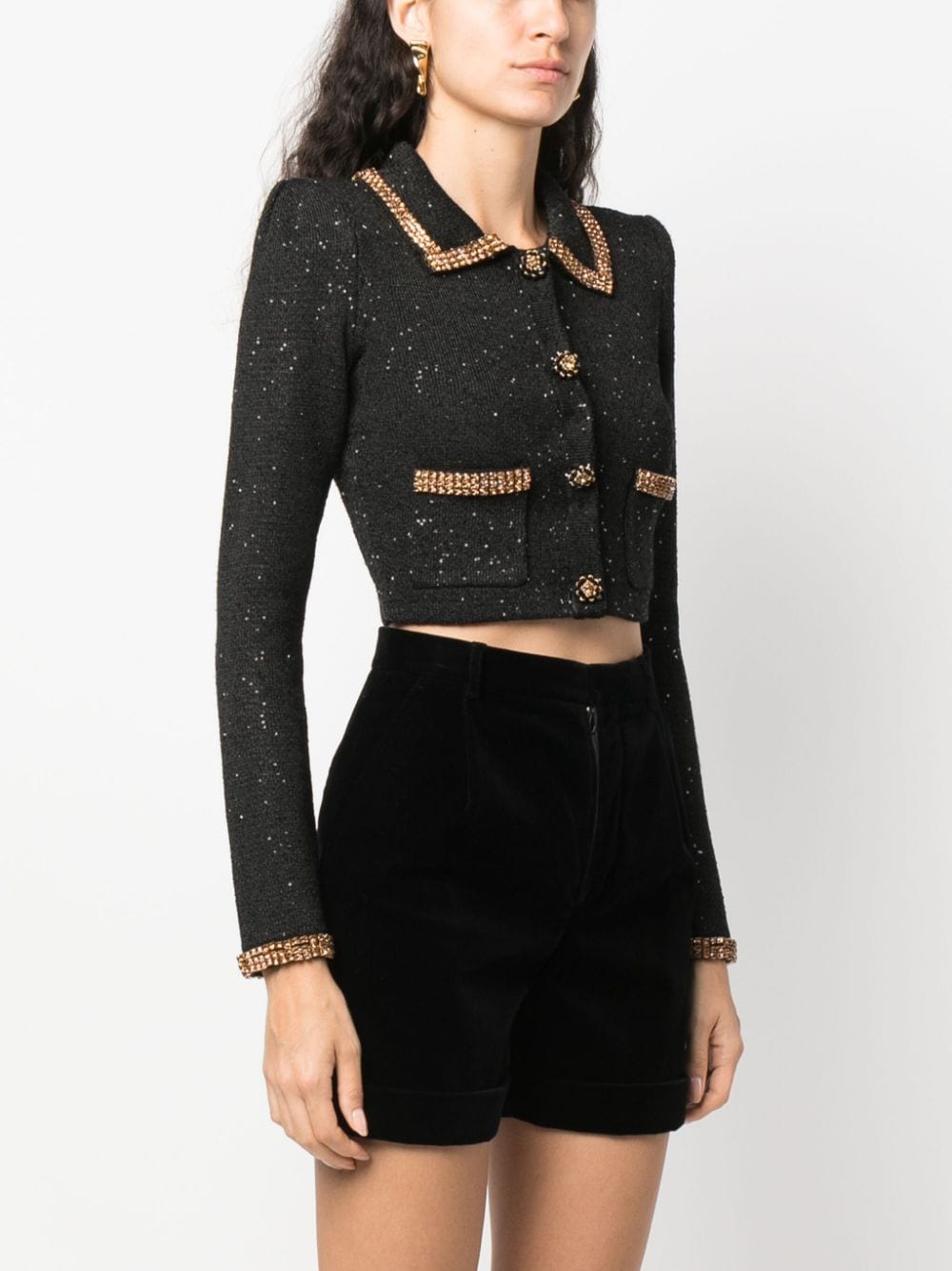 Self-portrait Sweaters Black AW23176JBLACK (self-portrait / ニット・セーター・カーディガン ) | self-portrait (セルフ・ポートレイト)(3)