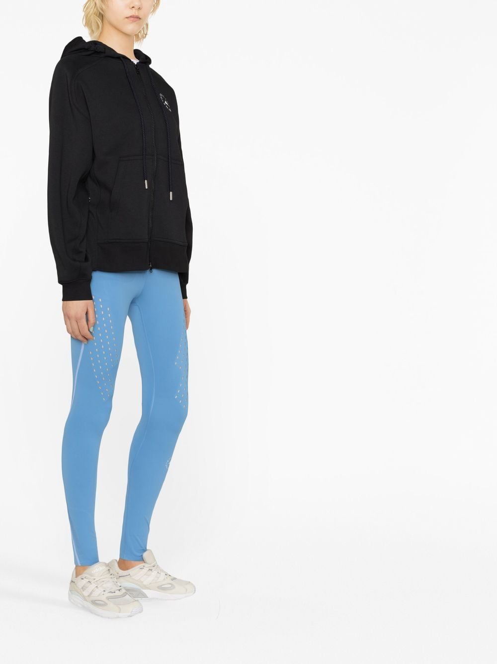 Adidas By Stella McCartney Sweaters Black HR2200BLACKWHITE (adidas by Stella McCartney / スウェット・フーディー ) | adidas by Stella McCartney (アディダス バイ ステラ マッカートニー)(2)