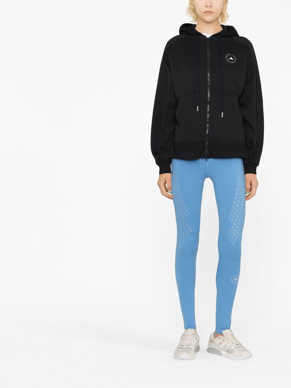 Adidas By Stella McCartney Sweaters Black HR2200BLACKWHITE (adidas by Stella McCartney / スウェット・フーディー ) | adidas by Stella McCartney (アディダス バイ ステラ マッカートニー)(3)