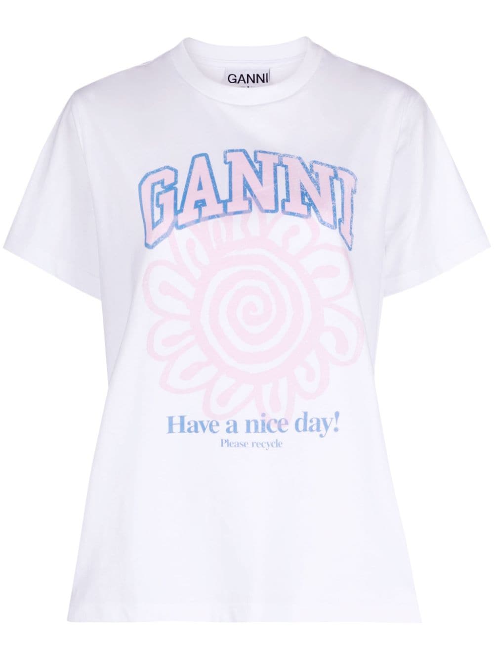 GANNI T-shirts and Polos White T3716151 (GANNI / Tシャツ・カットソー ) | GANNI (ガニー)