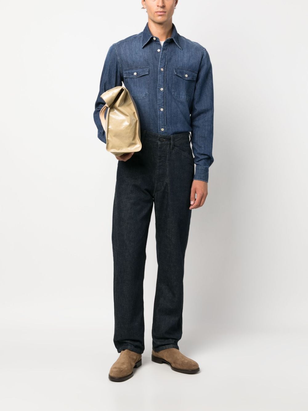Boglioli Shirts Denim 589LFB28660730 (BOGLIOLI / シャツ・ブラウス ) | BOGLIOLI (ボリオリ)(3)