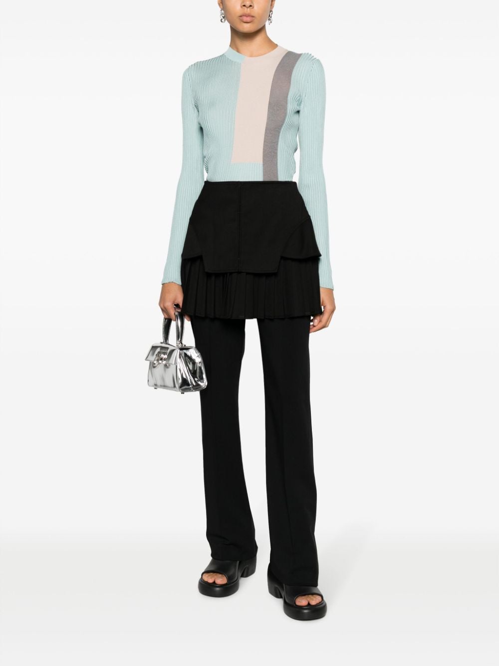 Fendi Sweaters Clear Blue FZXA62AOEPF1MS9 (FENDI / ニット・セーター・カーディガン ) | FENDI (フェンディ)(3)