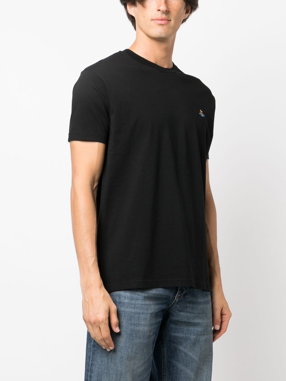Vivienne Westwood T-shirts and Polos Black 3G010013J001MGON401 (Vivienne Westwood / Tシャツ・カットソー ) | Vivienne Westwood (ヴィヴィアン・ウェストウッド)(1)