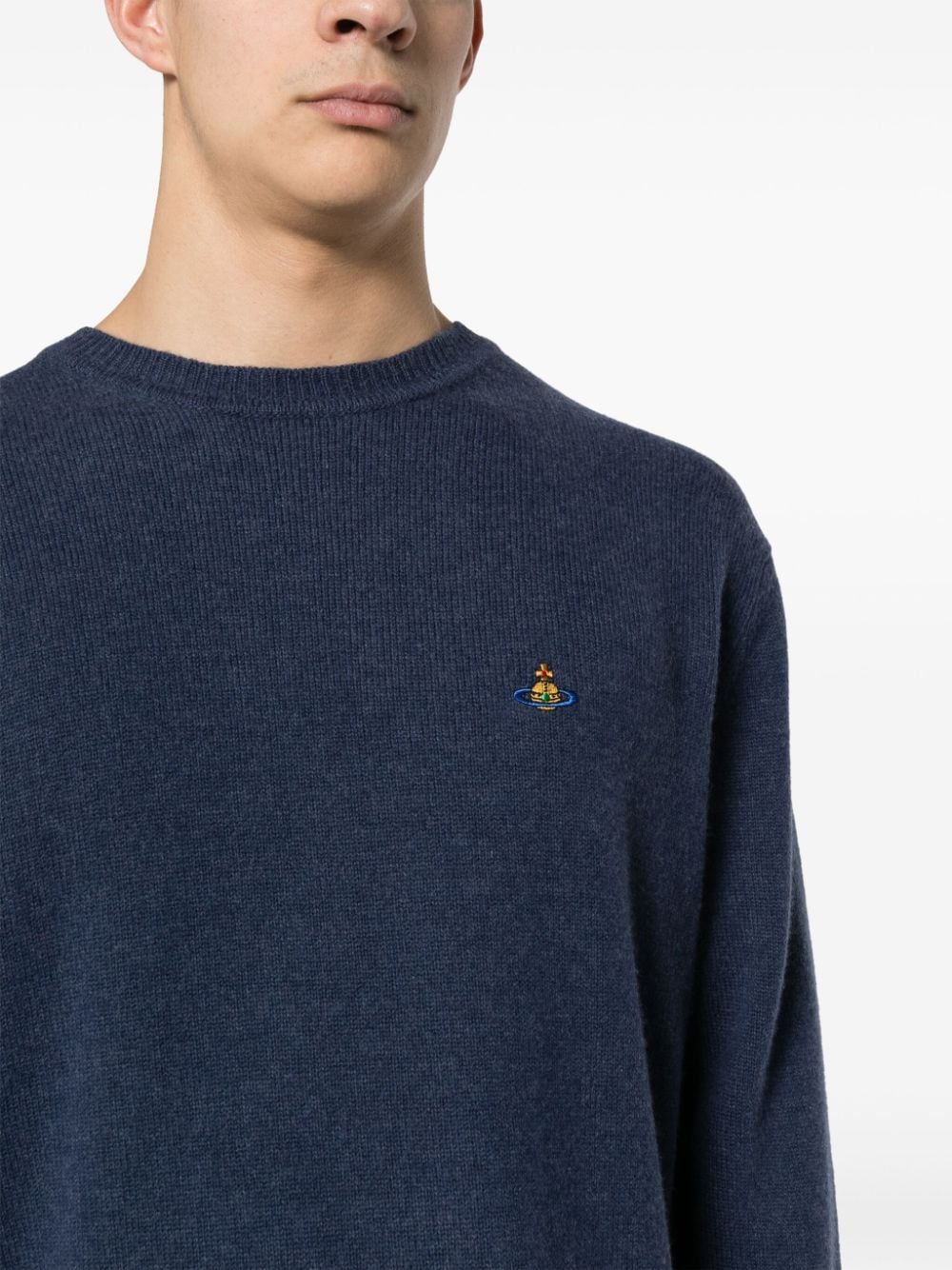 Vivienne Westwood Sweaters NAVY 27010012Y0018K409 (Vivienne Westwood / ニット・セーター・カーディガン ) | Vivienne Westwood (ヴィヴィアン・ウェストウッド)(1)