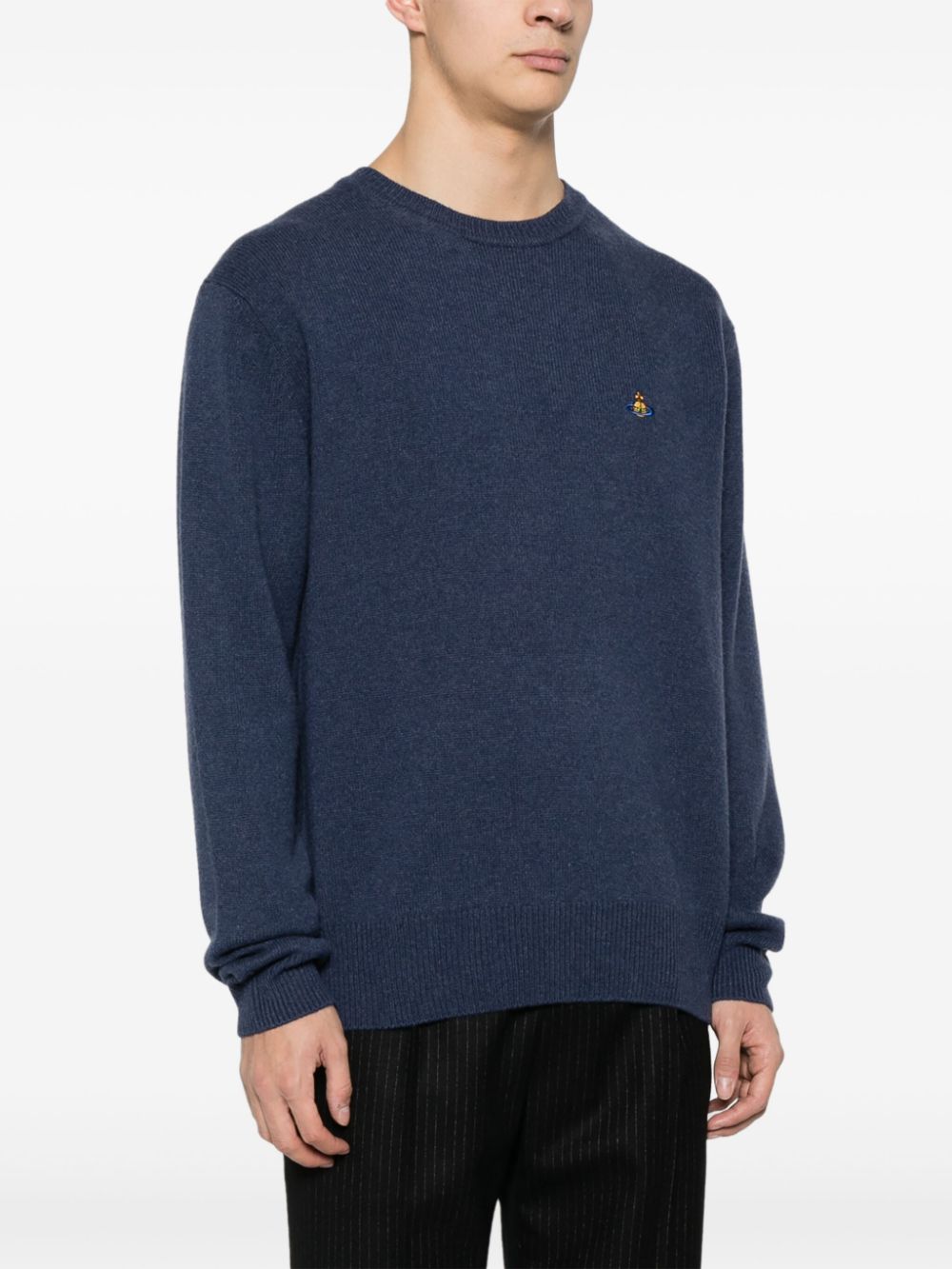 Vivienne Westwood Sweaters NAVY 27010012Y0018K409 (Vivienne Westwood / ニット・セーター・カーディガン ) | Vivienne Westwood (ヴィヴィアン・ウェストウッド)(3)